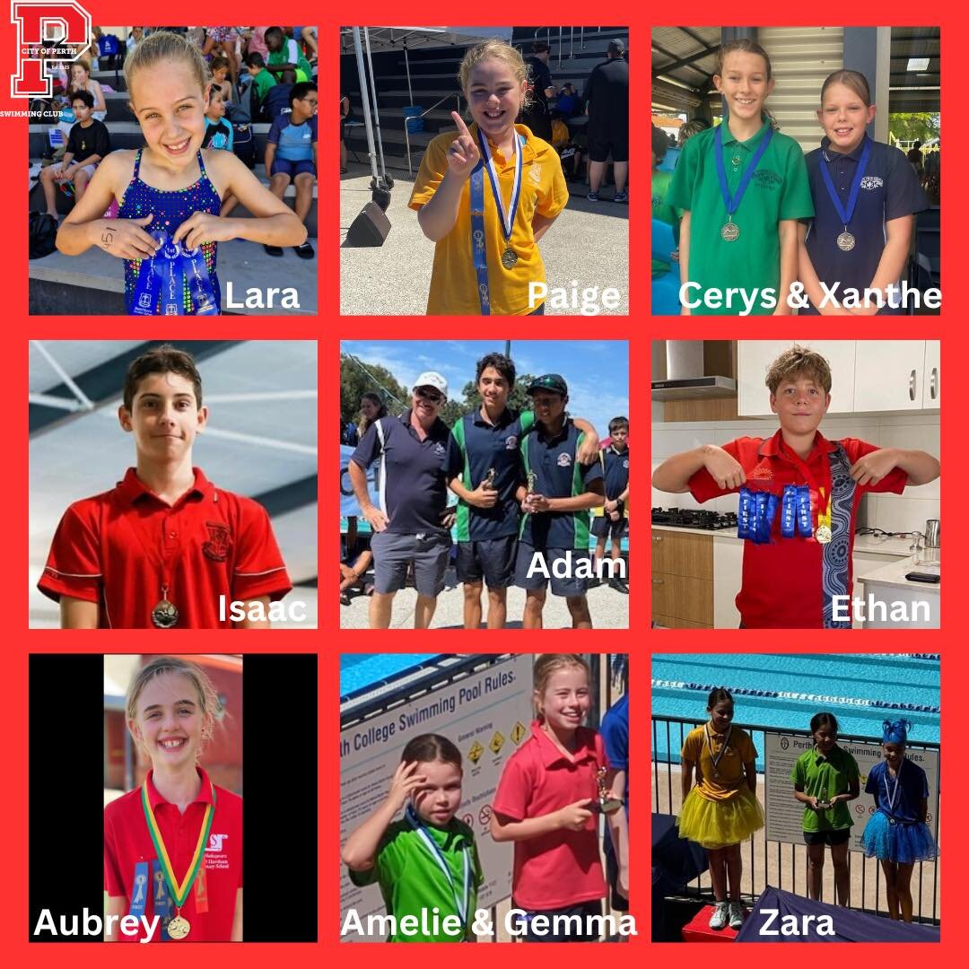 🏆 School Carnival Results 🏆

The start of the year is always busy with school and inter-school swimming carnivals. 

Congratulations to all our swimmers who have raced and achieved some incredible results! 

🏅Isaac - Year 8 Champion Boy 
🏅Gemma -