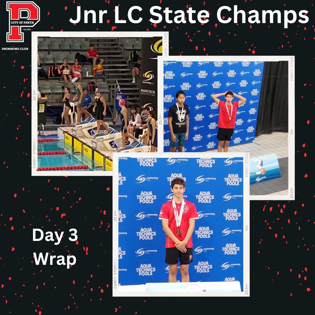 ⭐️ Junior LC State Champs - Day 3 Wrap ⭐️

Day 3 saw a smaller number of our juniors hit the water, however they sure packed a punch!! 

Isaac picked up 2 bronze medals in his 50 &amp; 100 breaststroke 🥉 while Zara finished 4th in her 50 breaststrok
