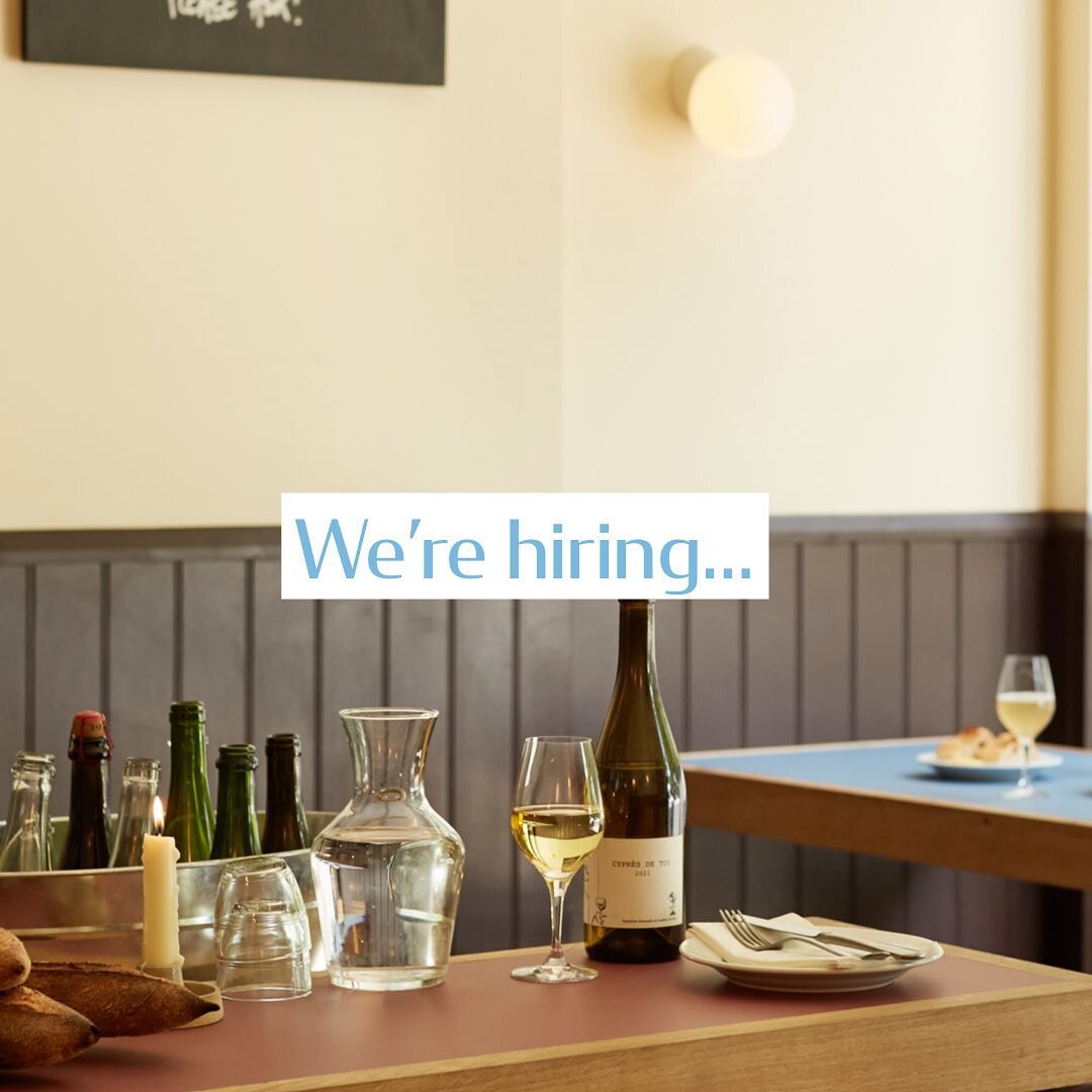 After a few wonderful opening weeks we are looking for a couple of likeminded people to bolster our small team - one chef to work alongside Jamie and one person front of house. Both are full time roles. 

If you are interested in working with great p
