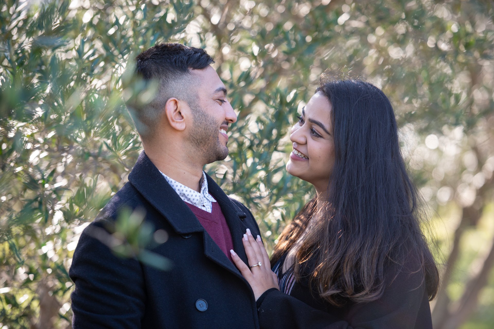 Rahul and Nikki Proposal Red Hill Montalto Picnic