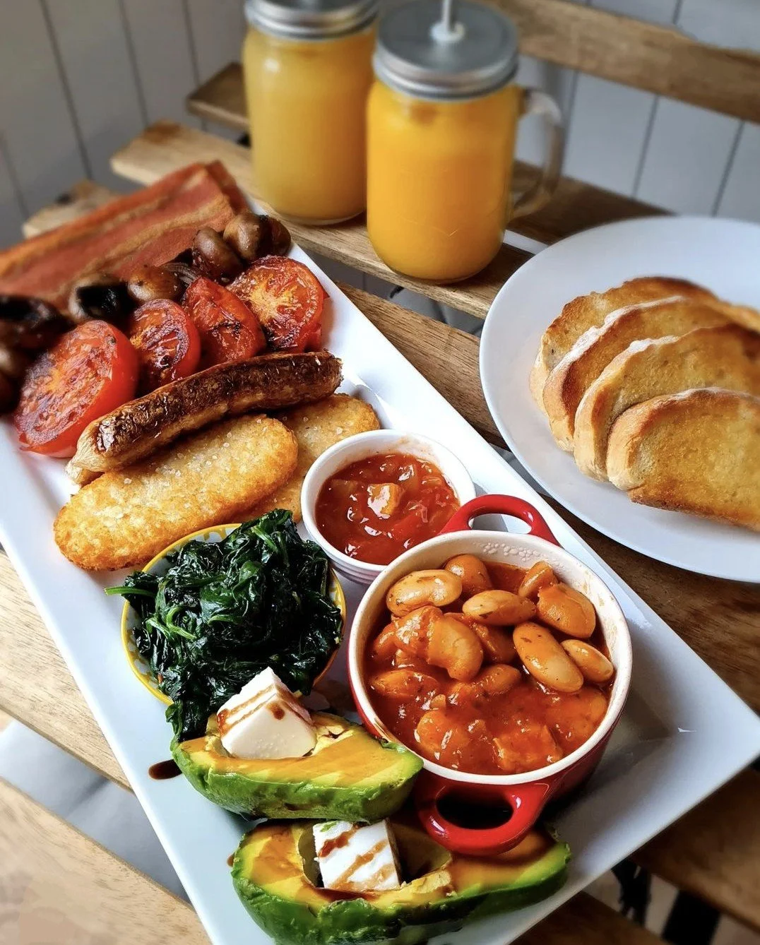 BIG VEGGIE BREAKFAST FOR TWO (INCLUDES JUICE) — Womburra Vineyard