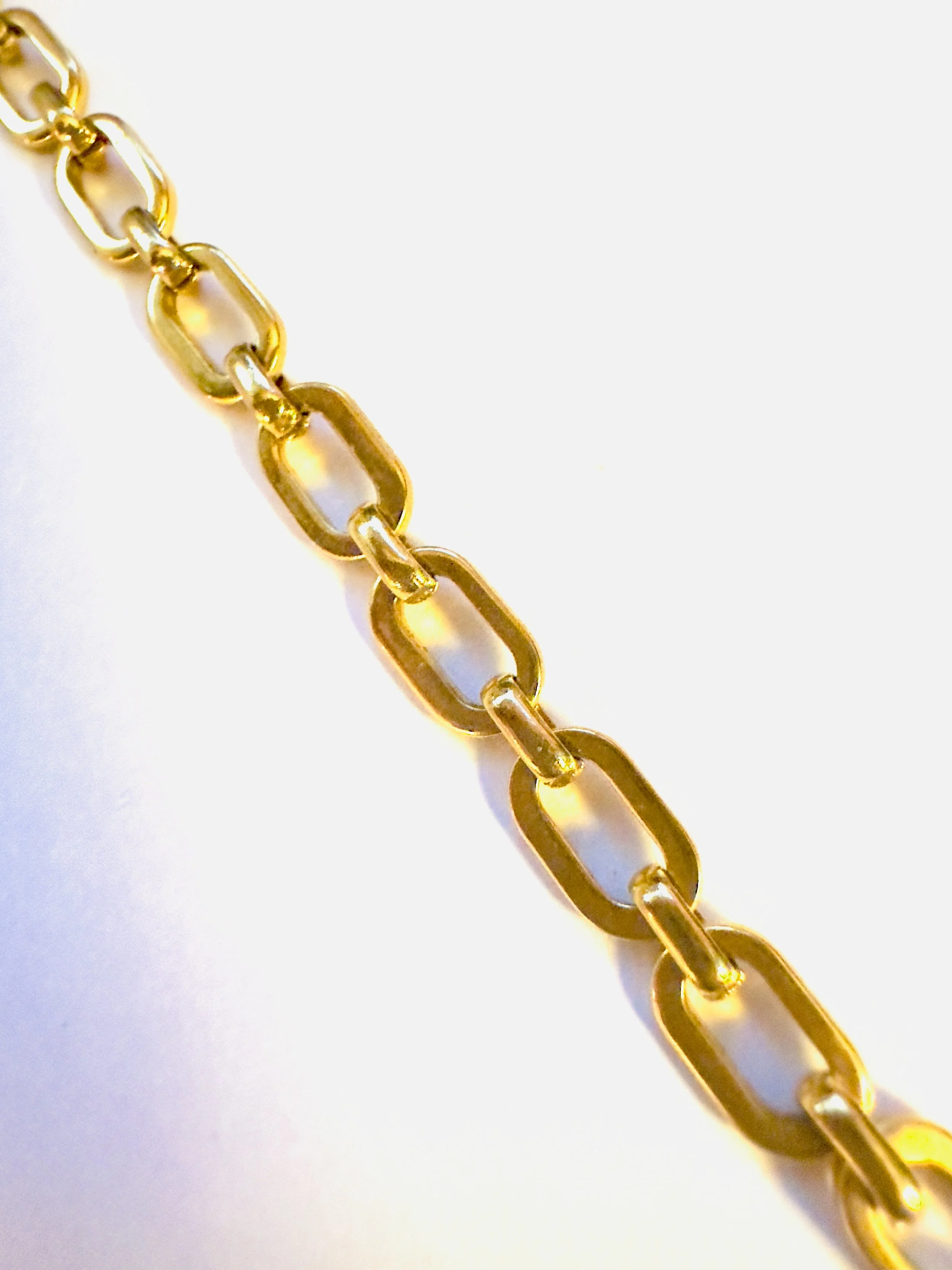 Artemis | Gold Flat Cable Chain Necklace
