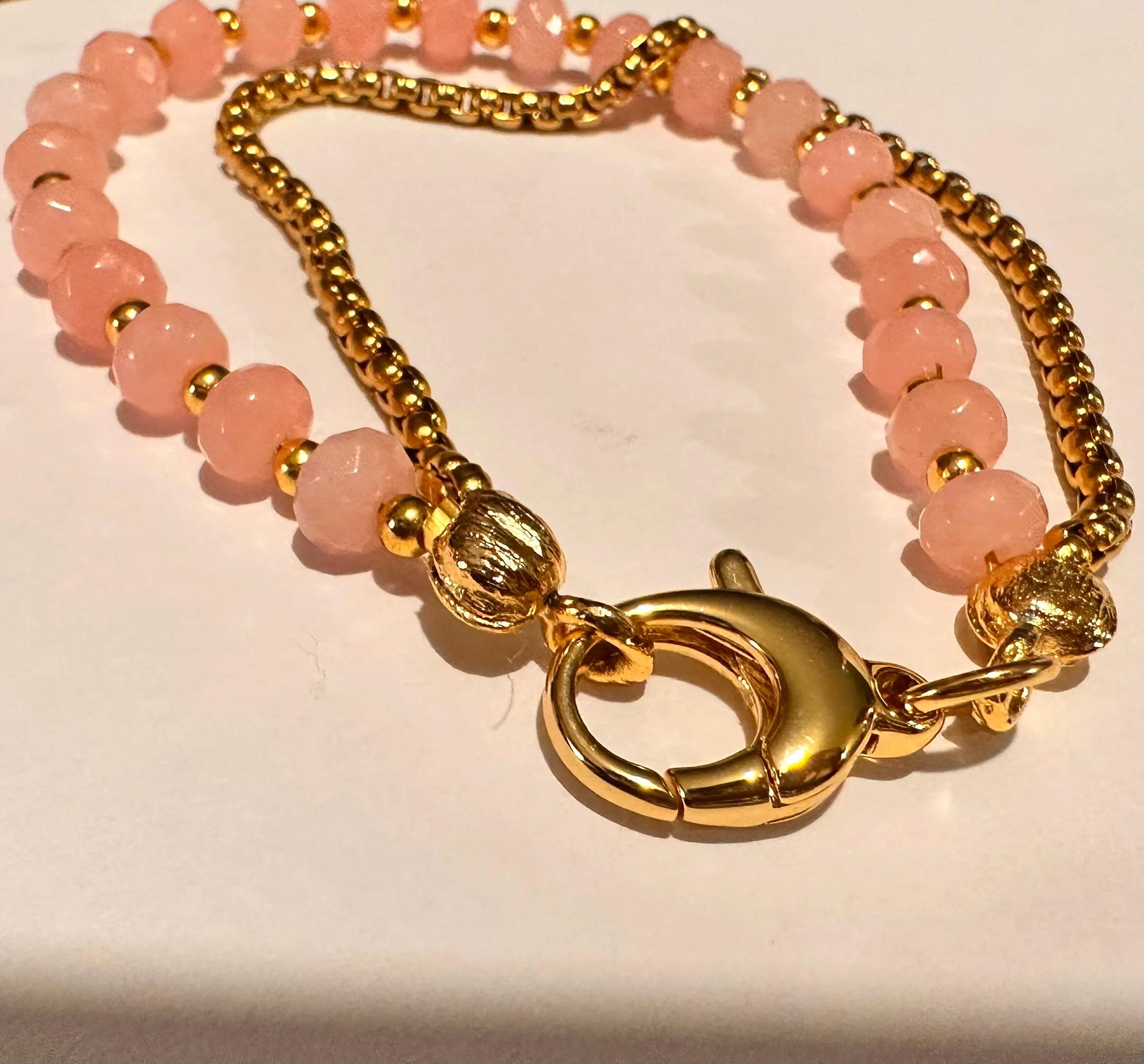 healing+gemstone+bracelet%2C+rose+quartz+beads%2C+emotional+healing%2C+%C3%8ELE+KEKEREE