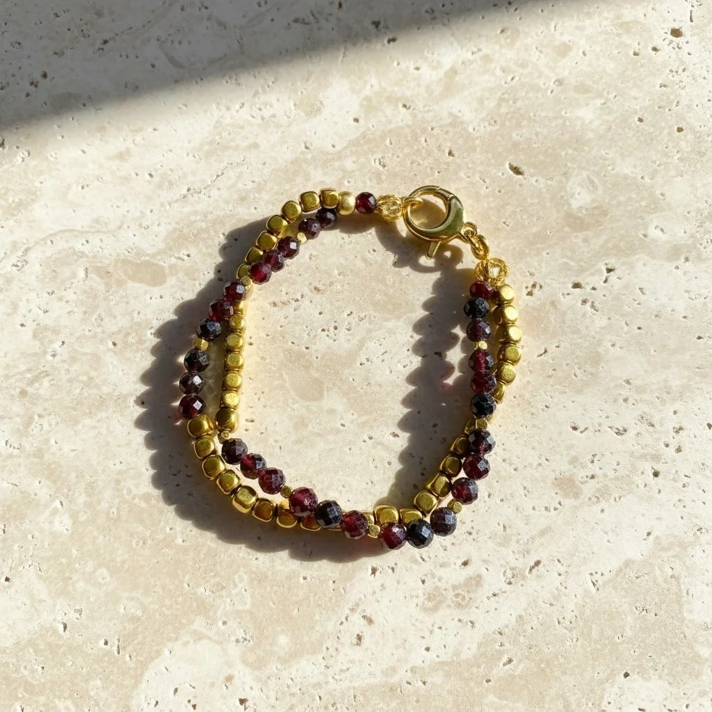Petra Bracelet | Garnet Bracelet