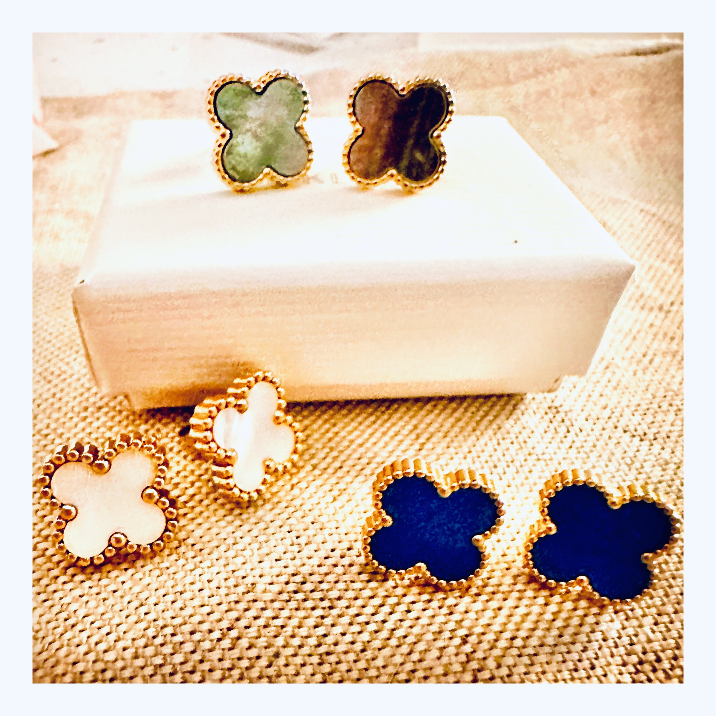 Flora Studs in their element – a beautiful juxtaposition of delicate ethical style and Mother Nature's finest.