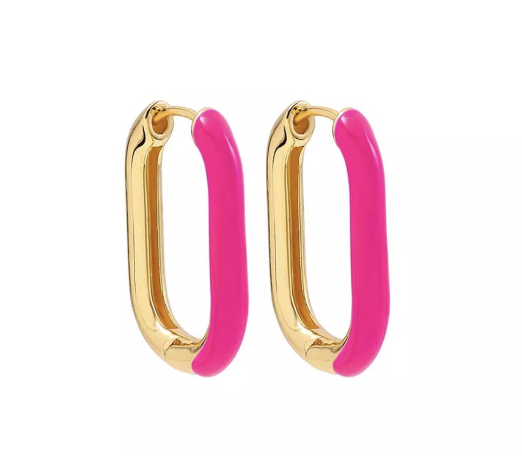 Intended to embellish your visage with an alluring burst of colour, the Lulu Candy Earrings cater to the discerning wearer who yearns for chic elegance with a flirtatious twist.