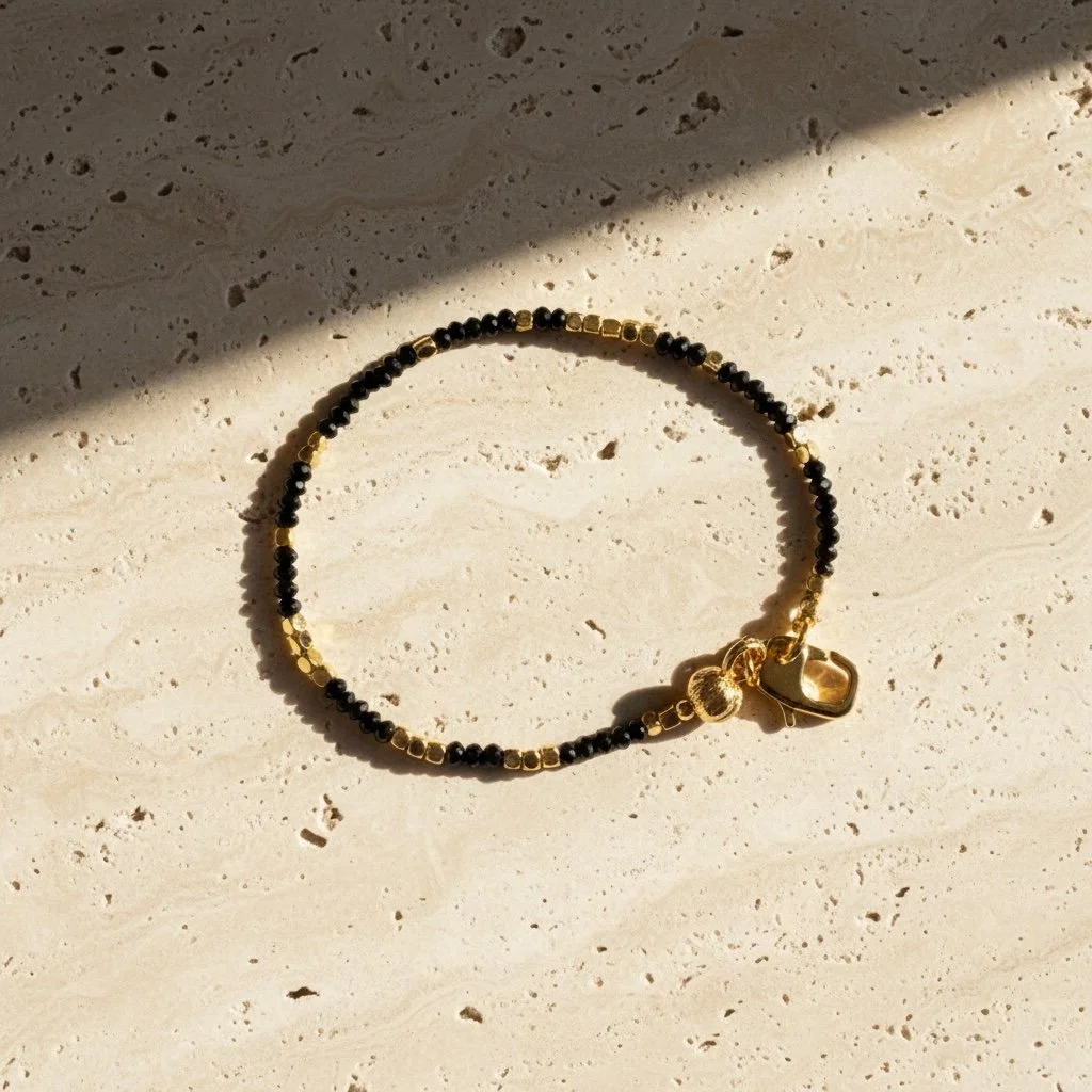 Ibiza Bracelet | Black Spinel