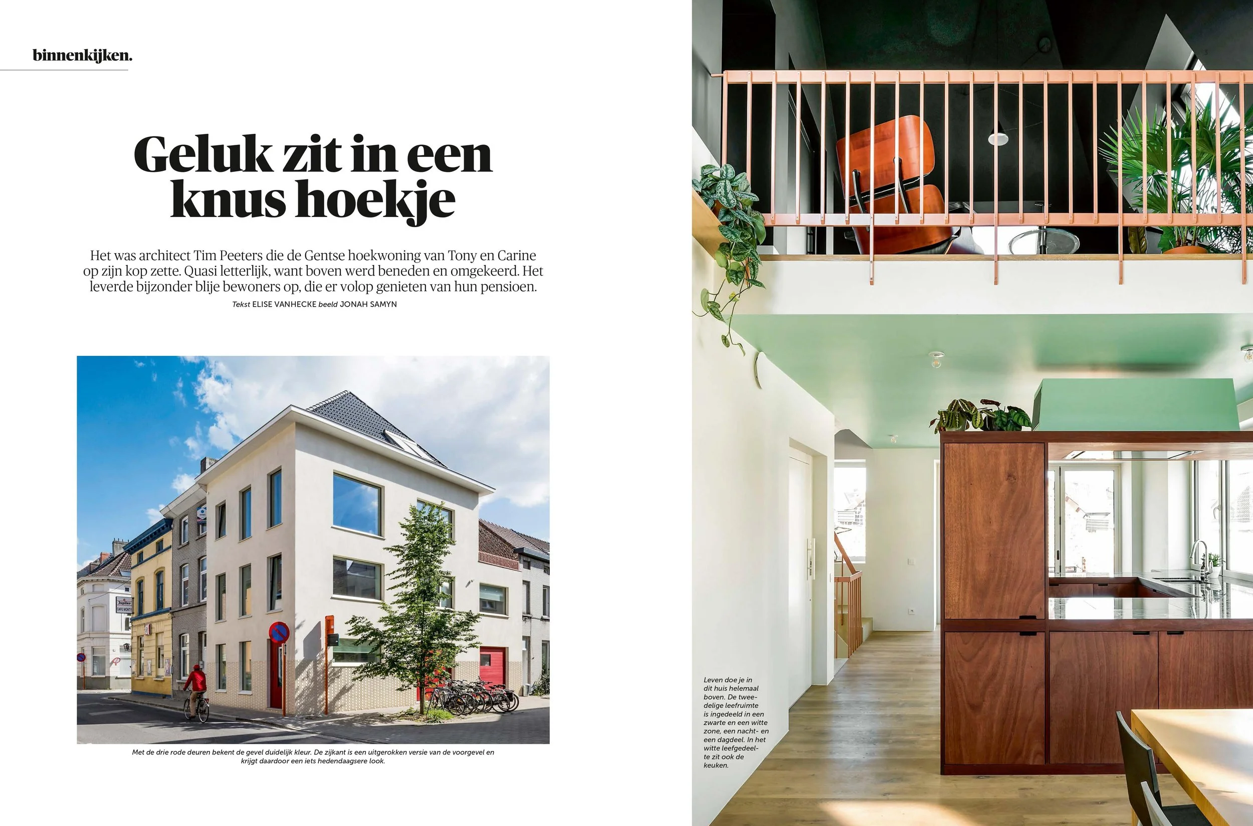Geluk zit in een klein hoekje