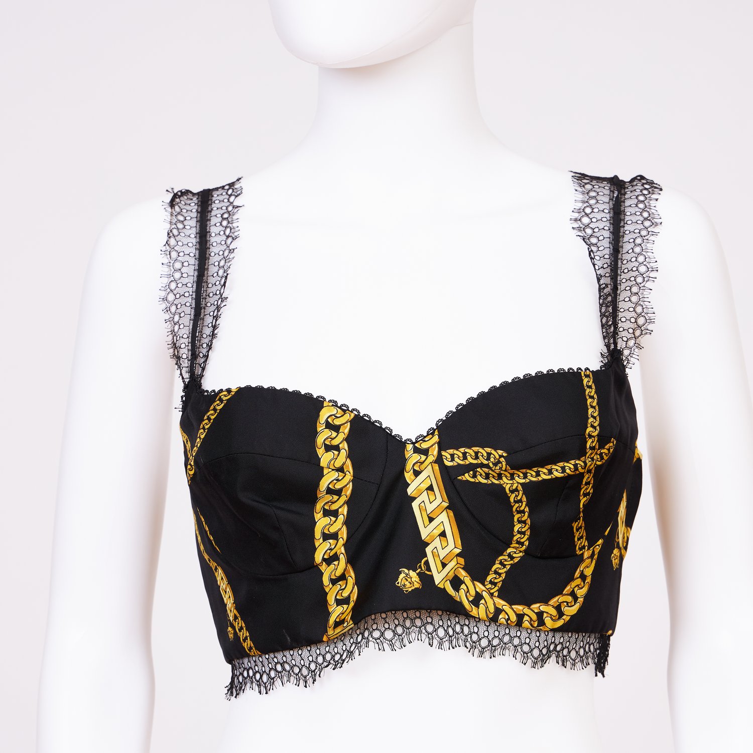 Versace Silk Bralette Top — Lola's Closet