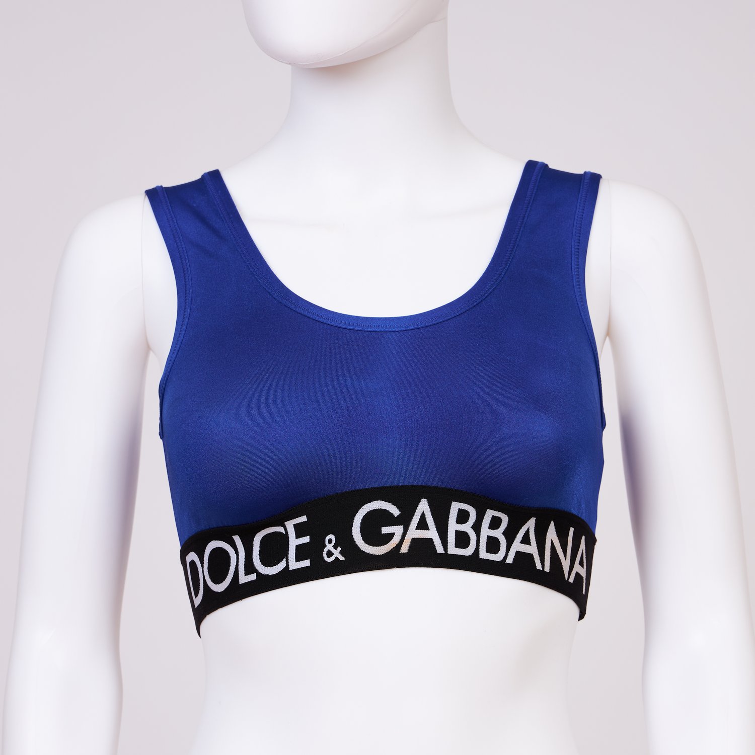 Dolce & Gabbana Logo Trim Sports Bra — Lola's Closet