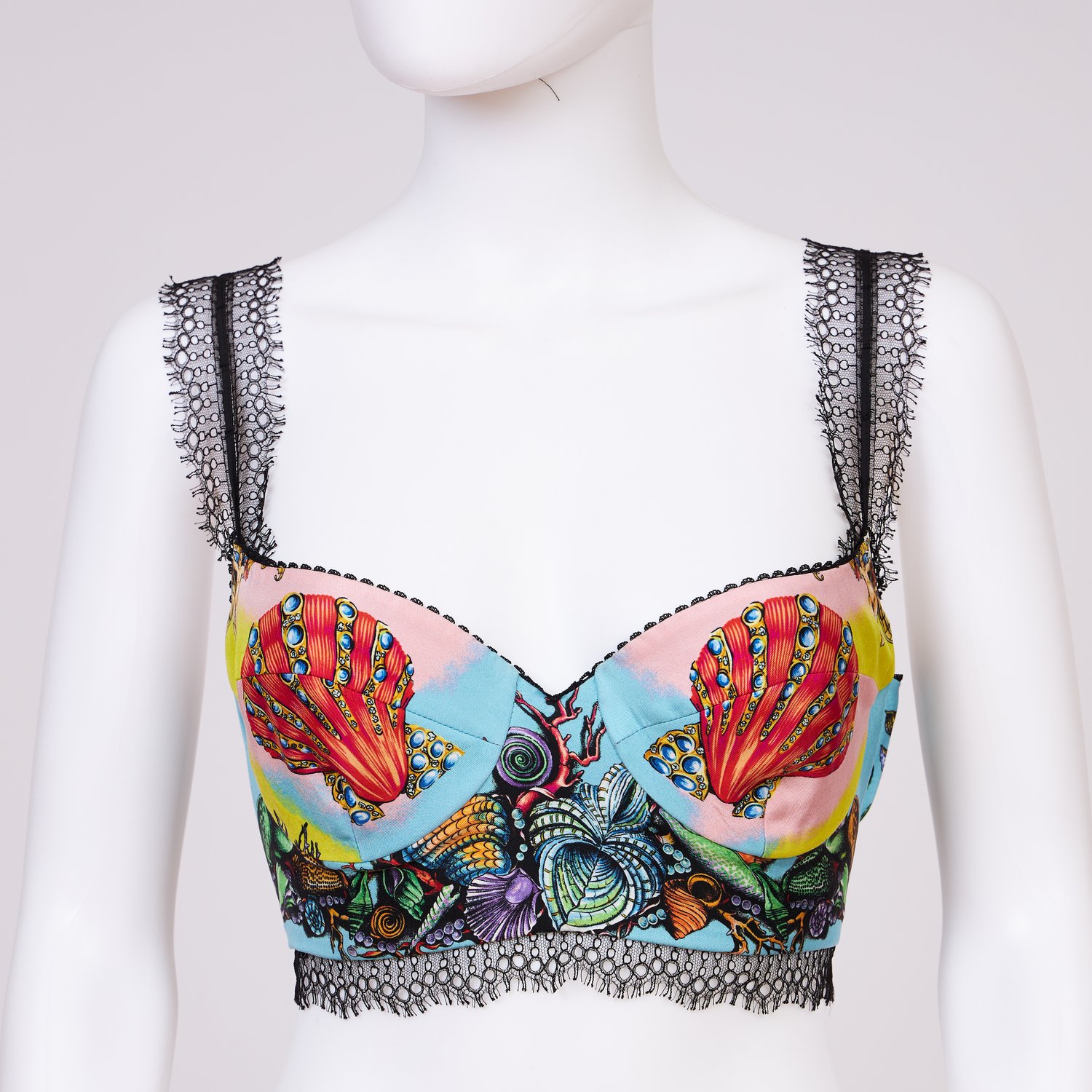Versace Silk Bralette Top — Lola's Closet