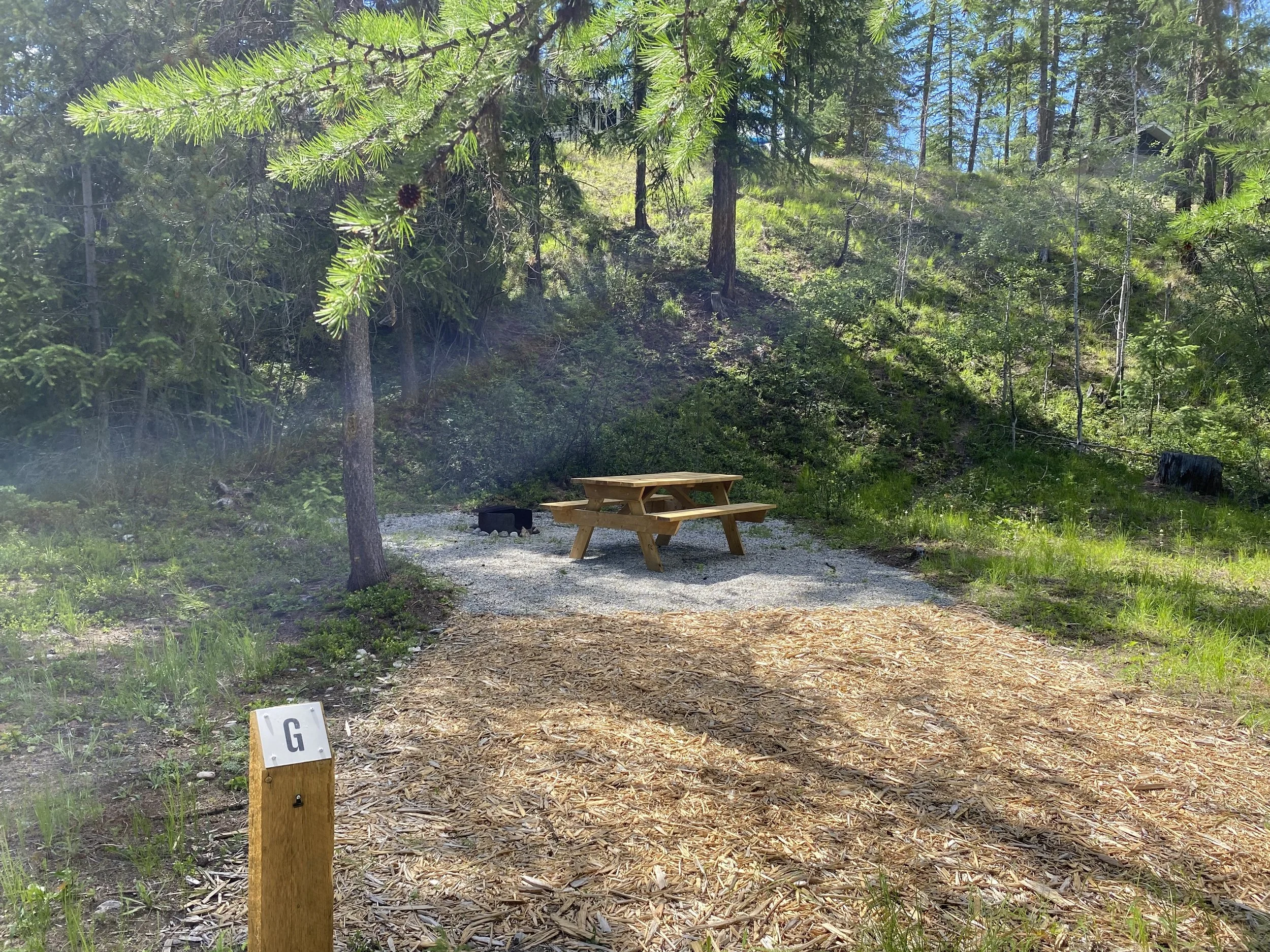 Site G - 14' x 13' tent pad