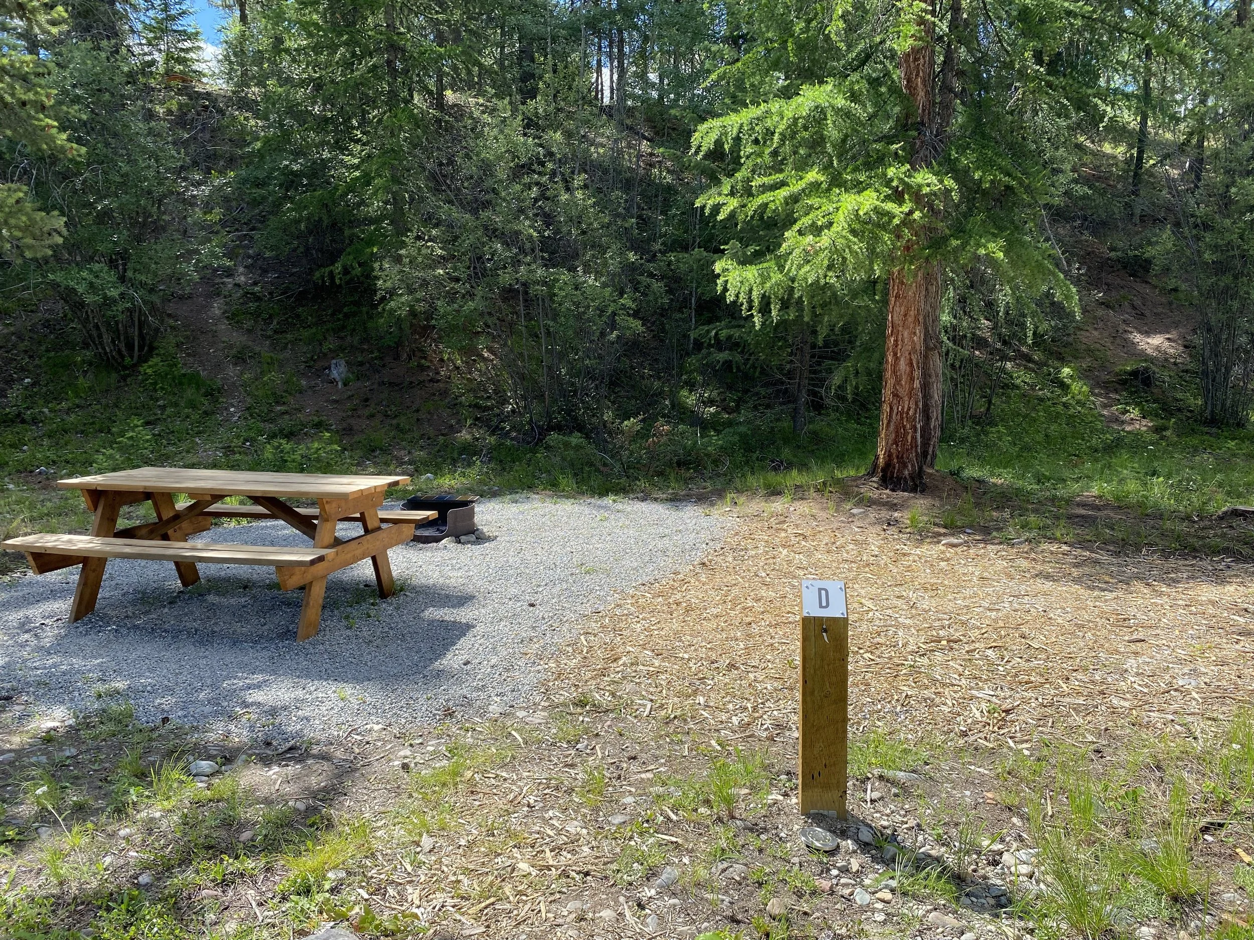 Site D - 13 x 12' tent pad