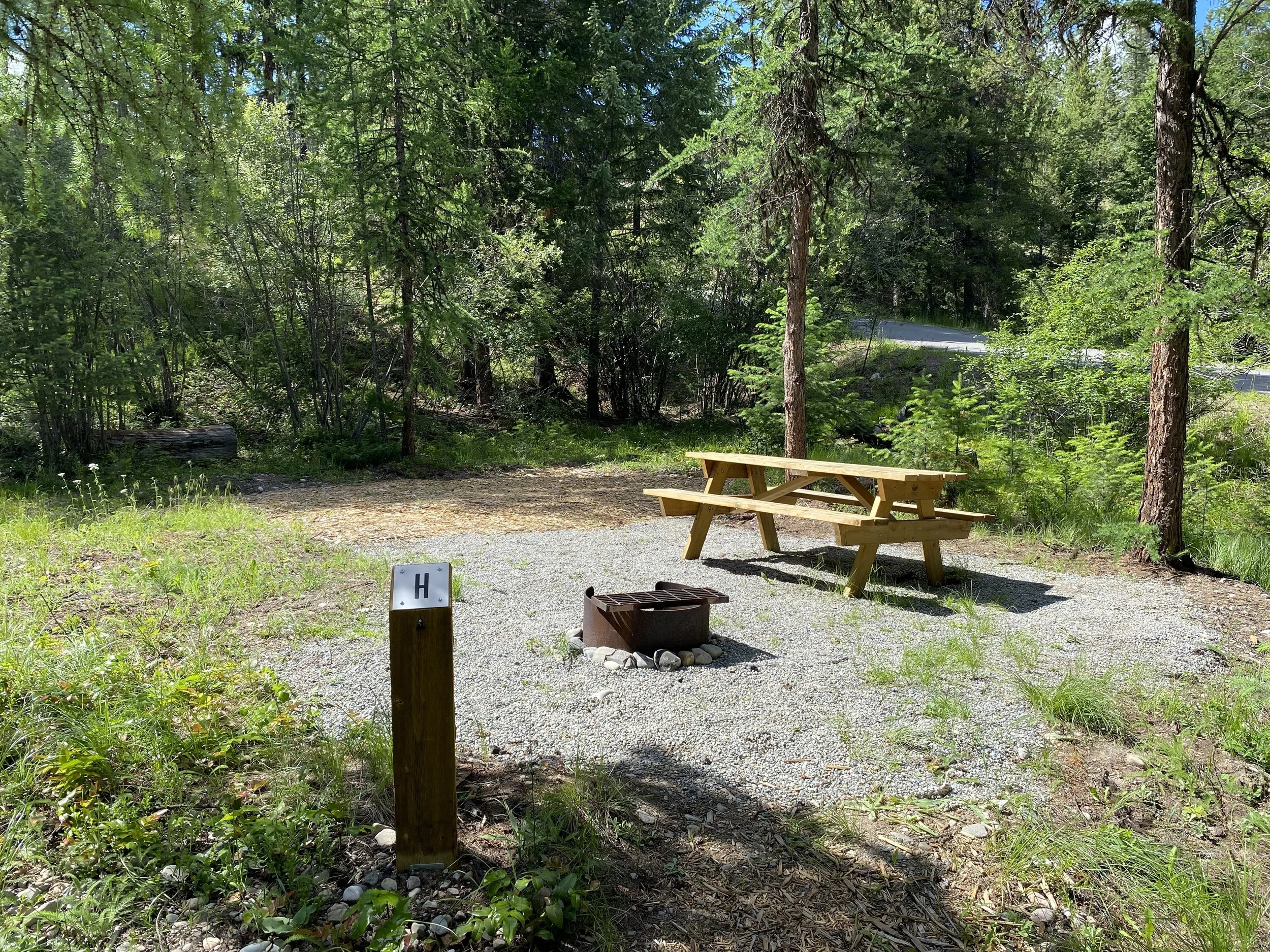 Site H - 18' x 15' tent pad