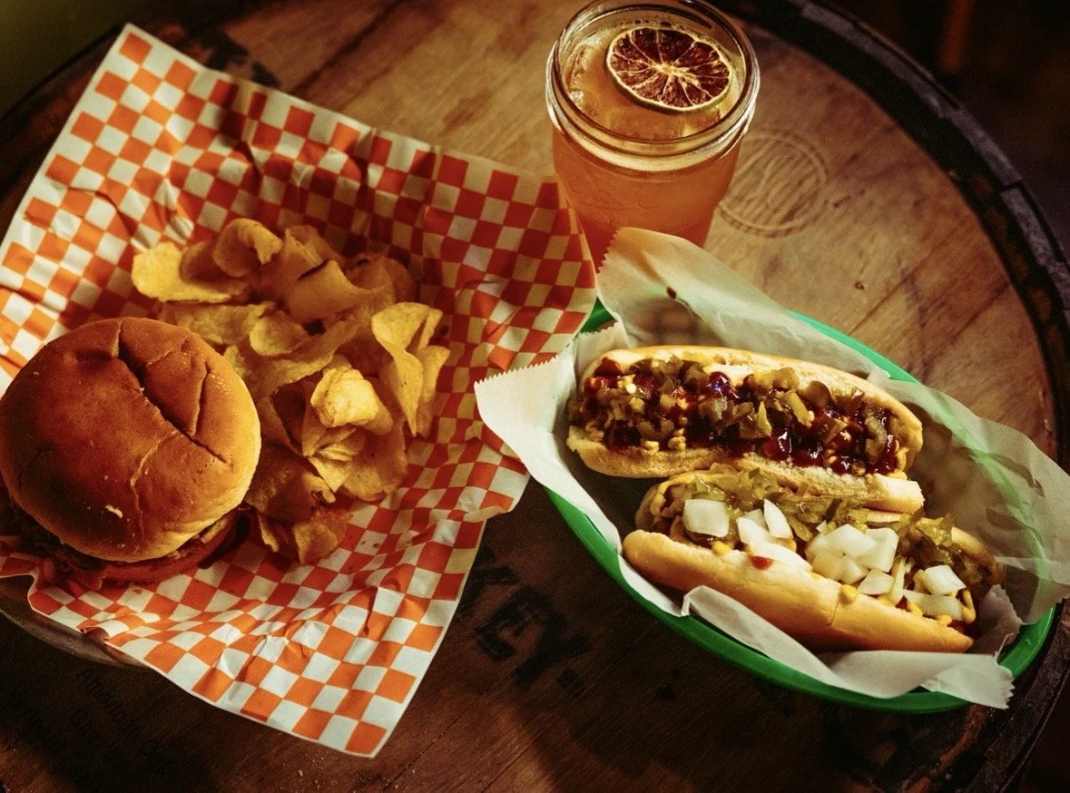 Late night food at Chartreuse Saloon, a chill, local pool/games bar in the Crossroads of Kansas City. 