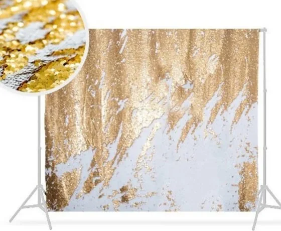 Gold + White Reversible Sequins (new)