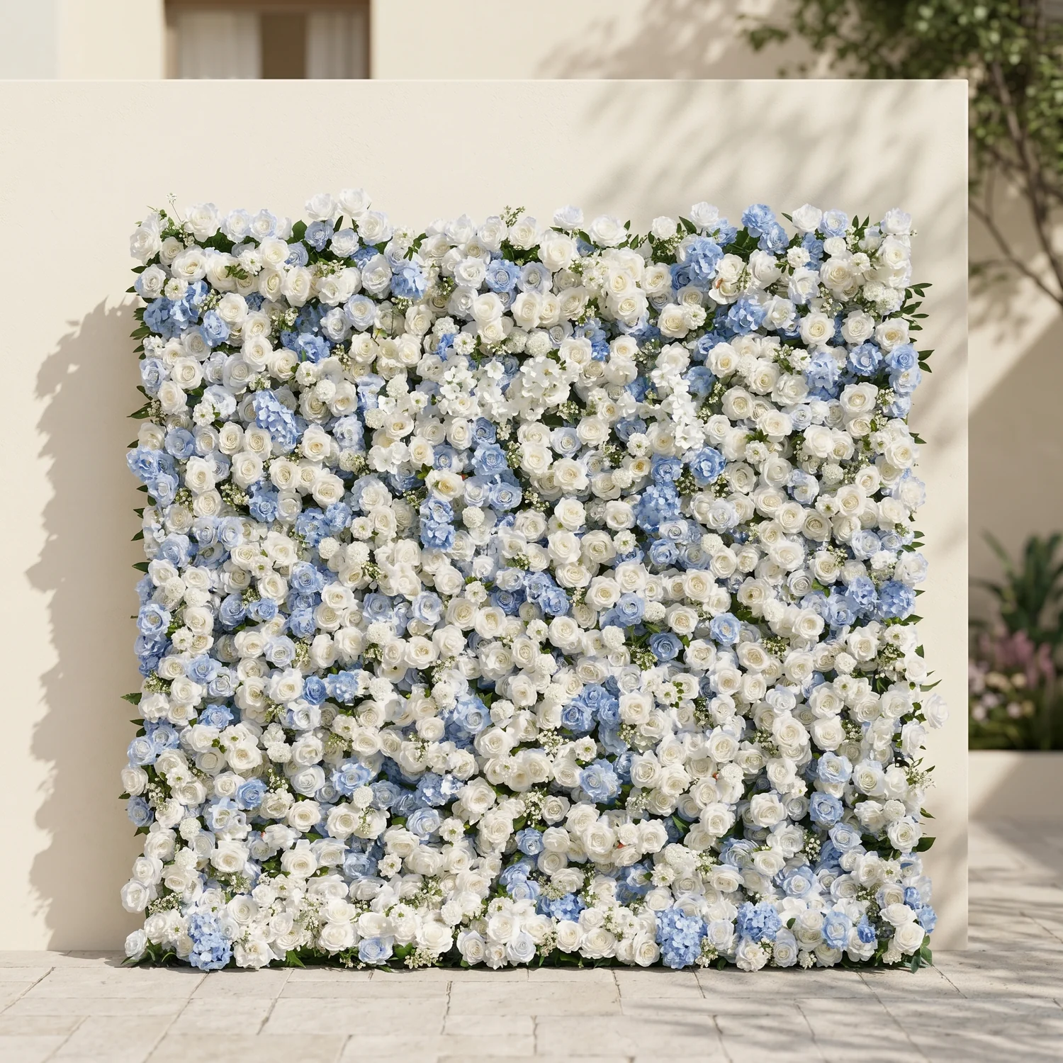 White + Blue Roses ($150 upgrade)