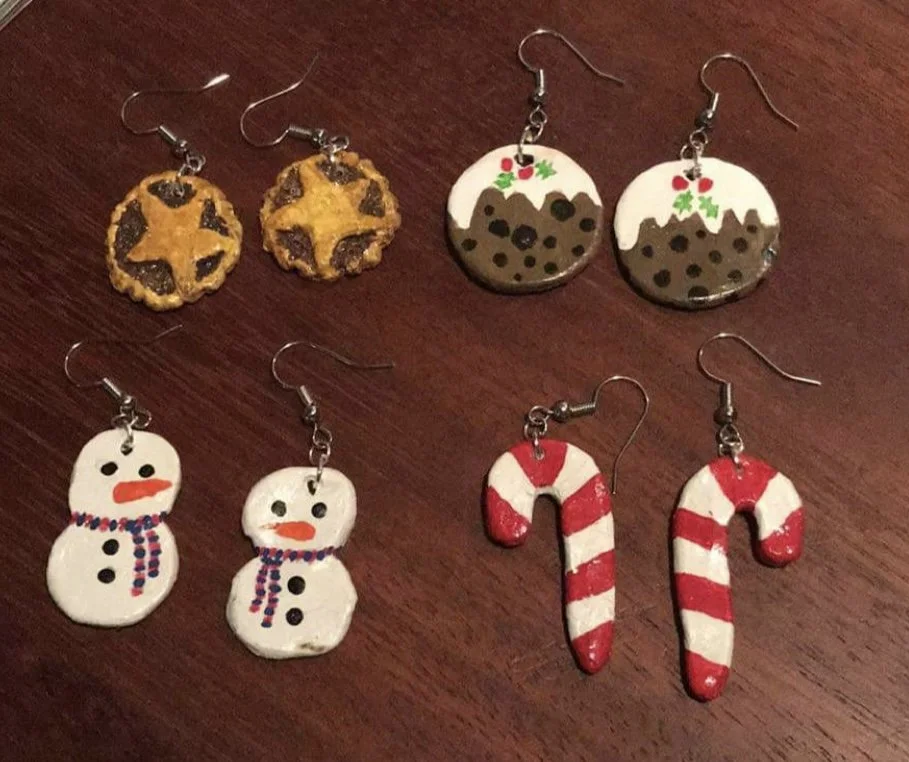 Clay earrings