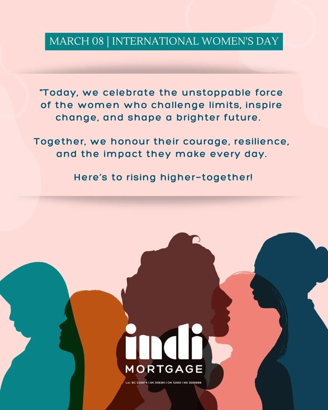 This International Women's Day, we recognize the strength, resilience, and achievements of women in every community, industry, and walk of life. It's a day to reflect on progress, honour those who have paved the way, and those who continue pushing fo