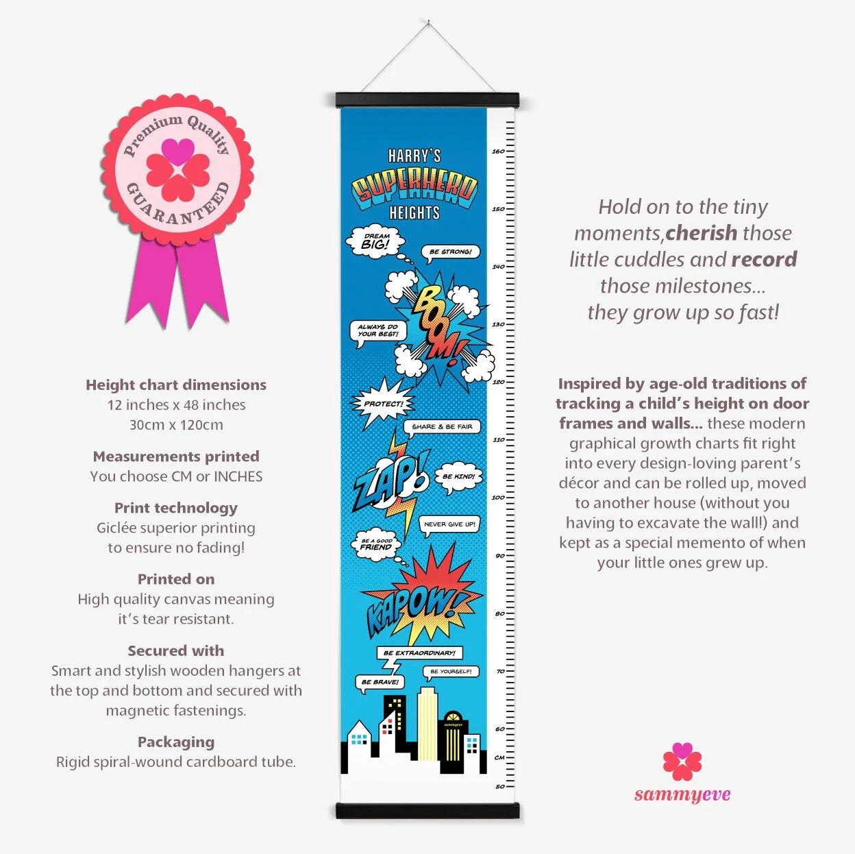 personalised height chart
