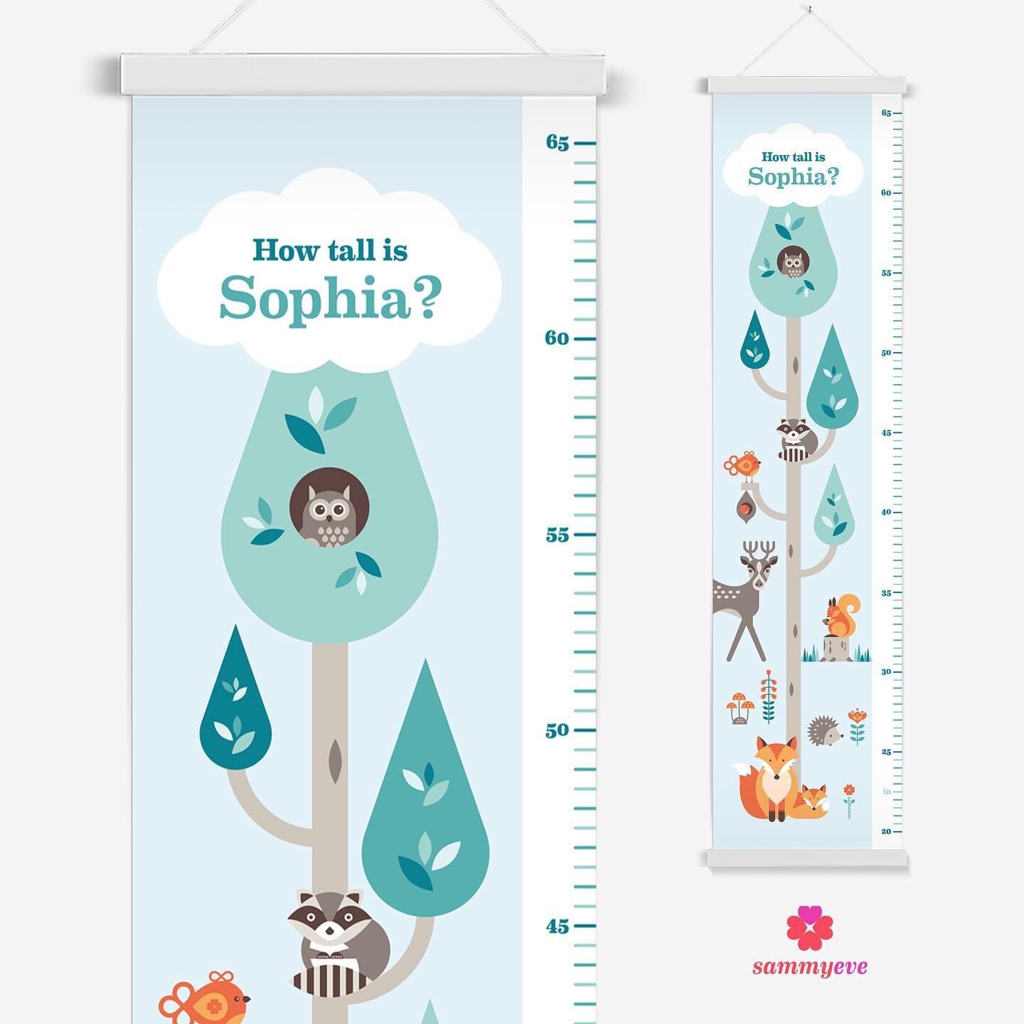 Our personalised canvas height charts are back! Now made in the UK with free shipping worldwide plus they are eco-friendly!

A great gift and the perfect addition to a child&rsquo;s bedroom! These superior quality personalised height charts are the b