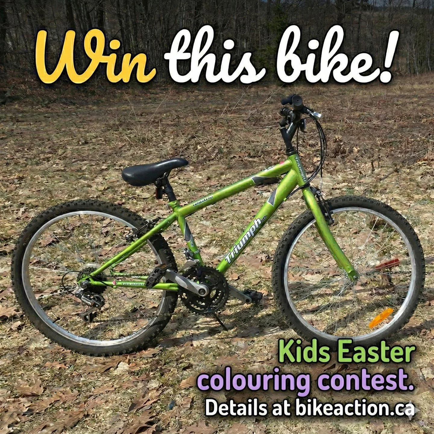 Join us at the Hastings Easter Egg Hunt for a RAFFLE FOR A GREAT (PREOWNED) KIDS BIKE. Kids just have to colour in the bunny for a chance to win! 12 - 2pm, Saturday April 4 at the Hastings Field house. https://www.bikeaction.ca/upcoming-rides-events