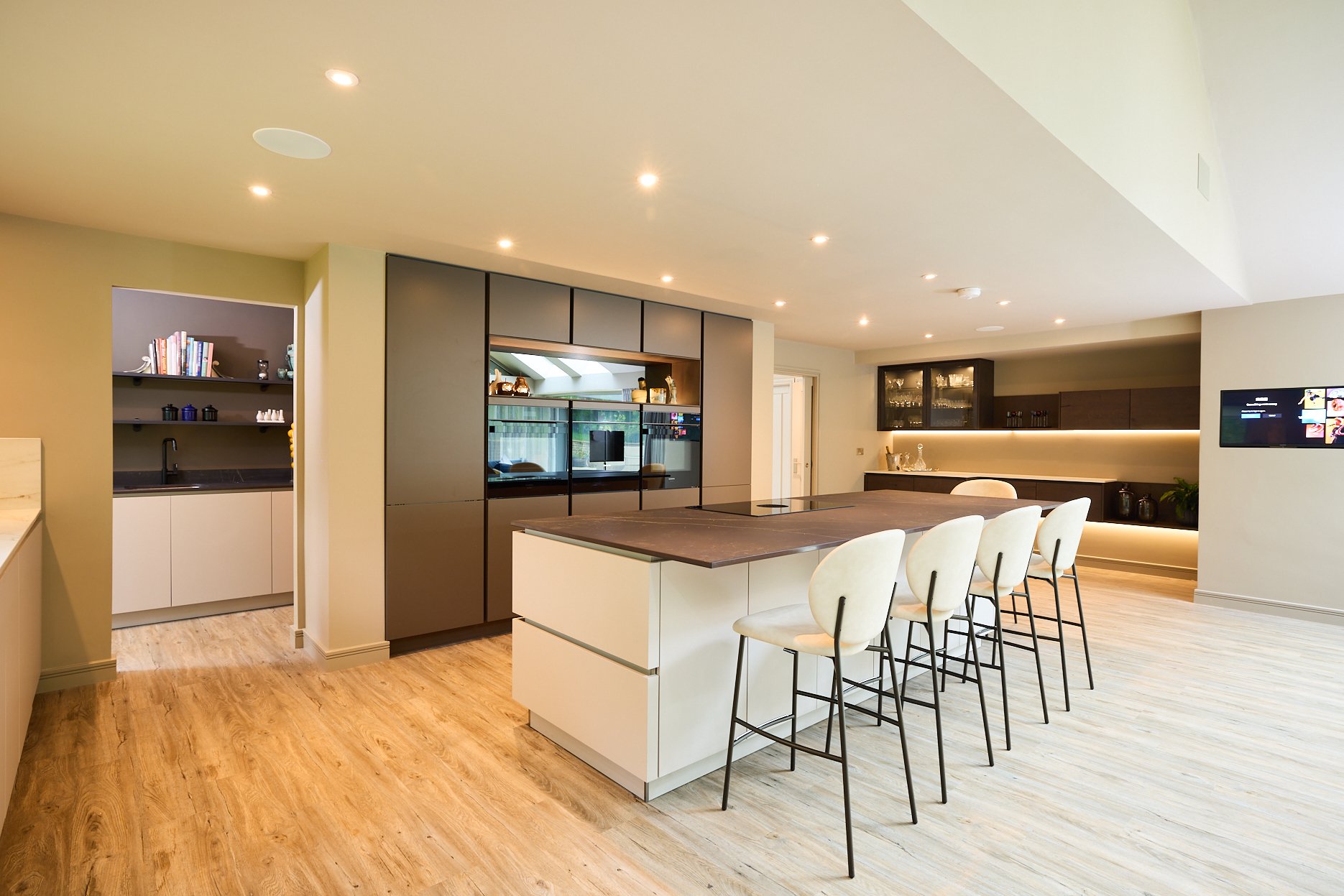 A handless kitchen.