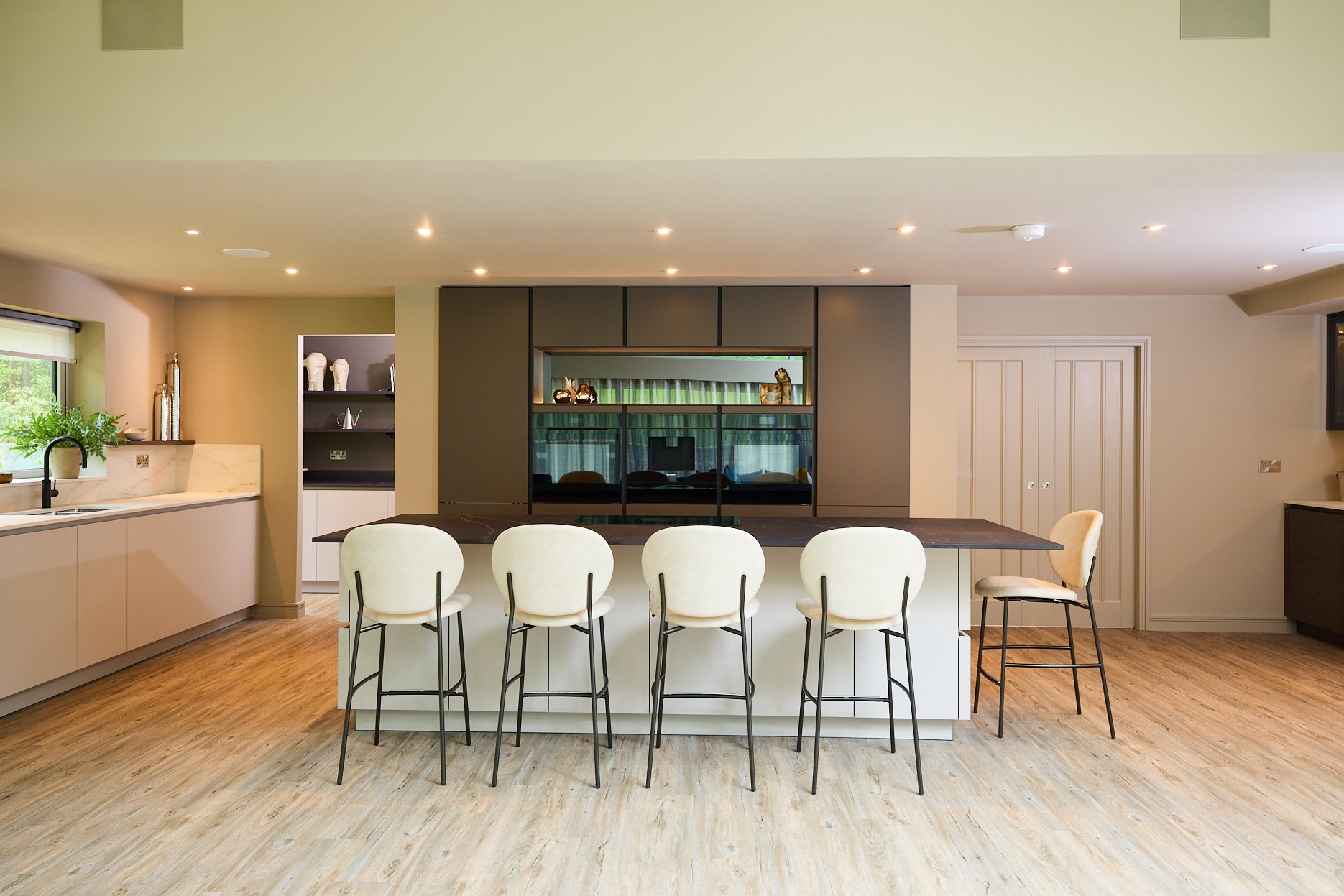 A handless kitchen with a kitchen island, Ilkley