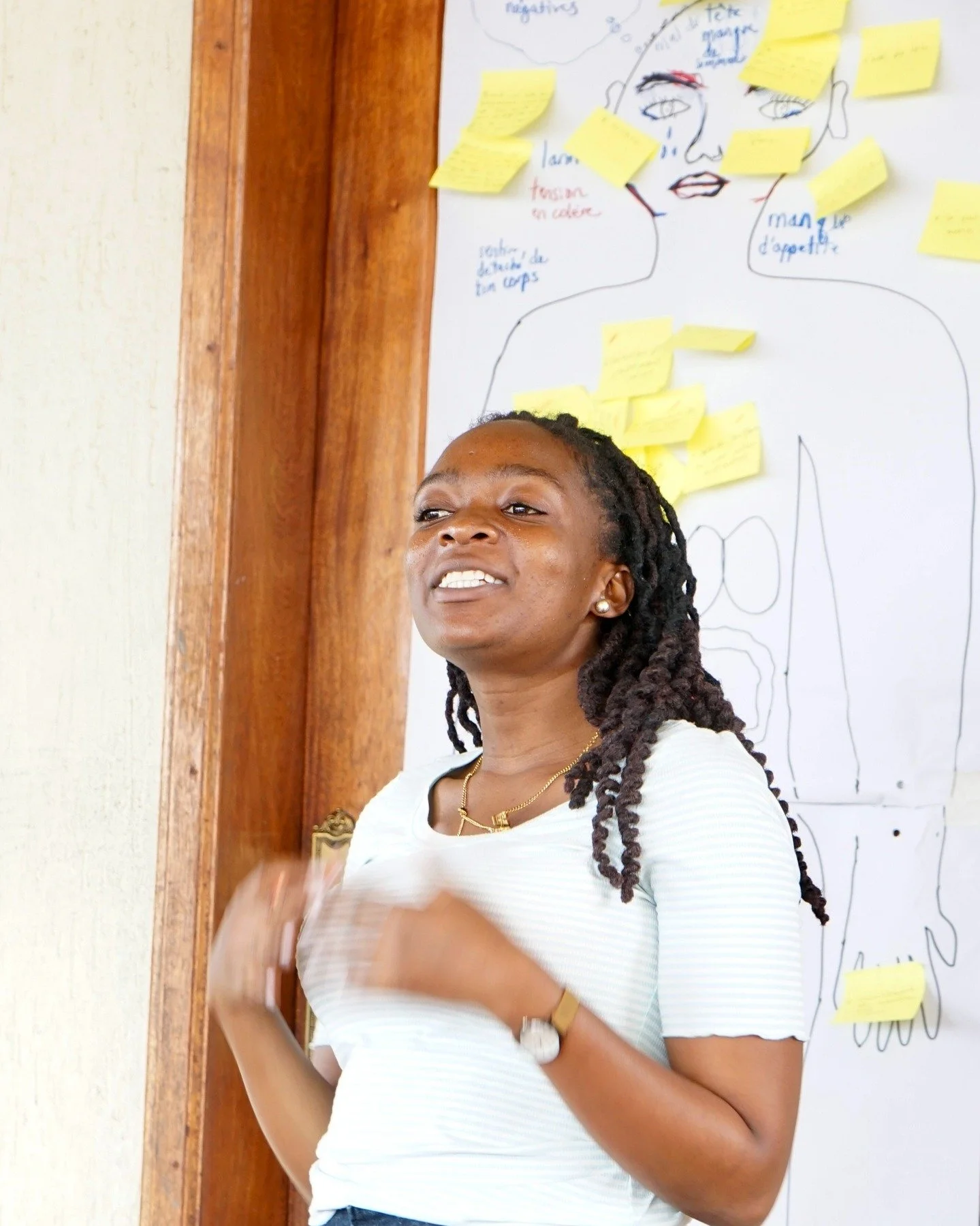 In the aftermath of catastrophic violence and displacement in Goma earlier this year, our mentors were able to gather together for a mental health session in February. Part of this session was a body-mapping exercise&mdash;a technique that invites pa