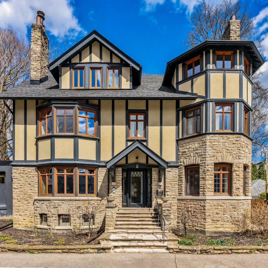 #ForSale | Prepare to be enchanted by this majestic, circa 1909 Tudor-inspired detached home, with cut-stone details, nestled on the most coveted residential street in Toronto's beloved #Annex neighbourhood.

This magnificent six bedroom residence is