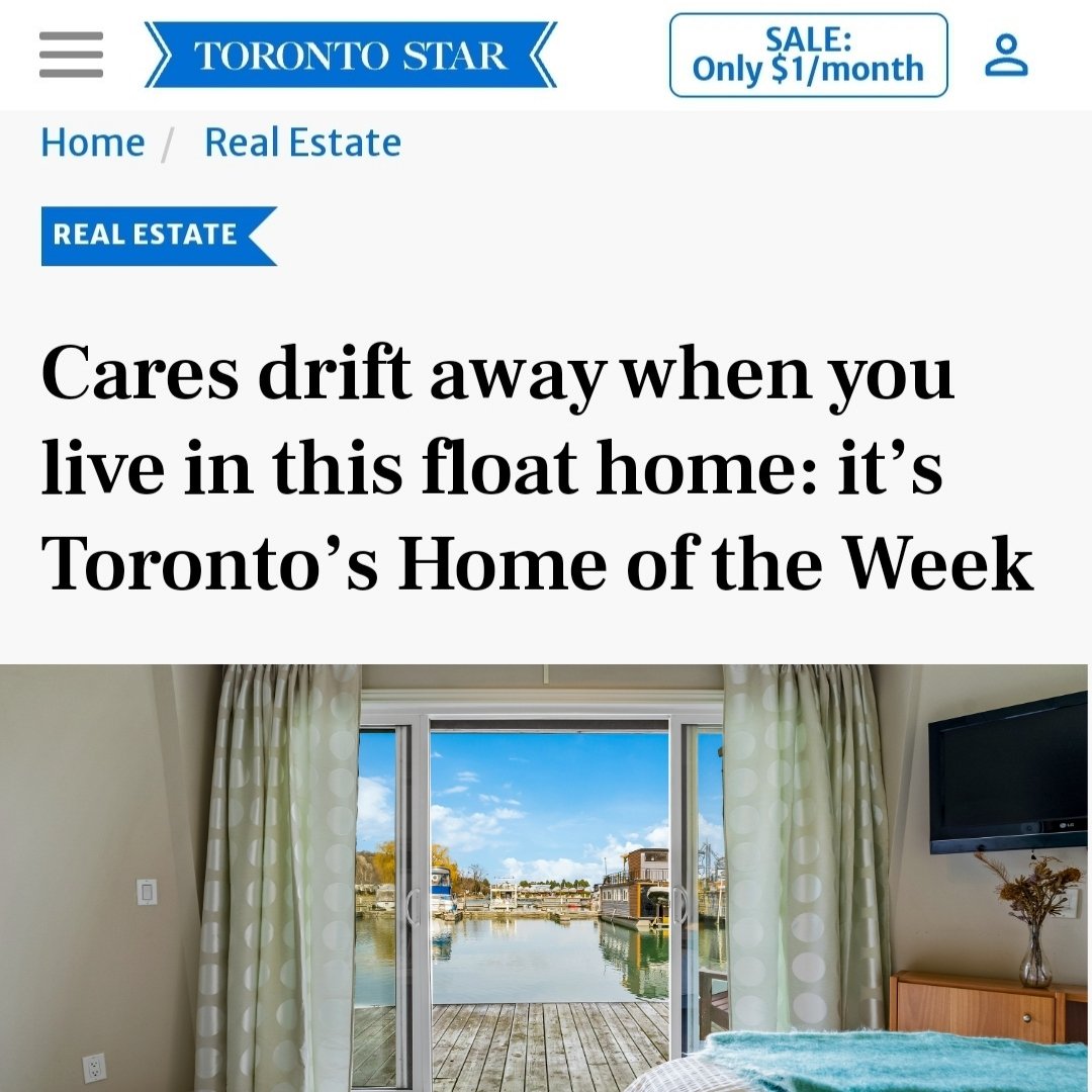 Our listing, 7 Brimley Road South, Slip #12, has been featured as the #HomeoftheWeek in the Toronto Star! As Canada's largest daily newspaper with a readership of 6 million weekly, this media exposure is phenomenal.

This renovated 2-storey luxurious