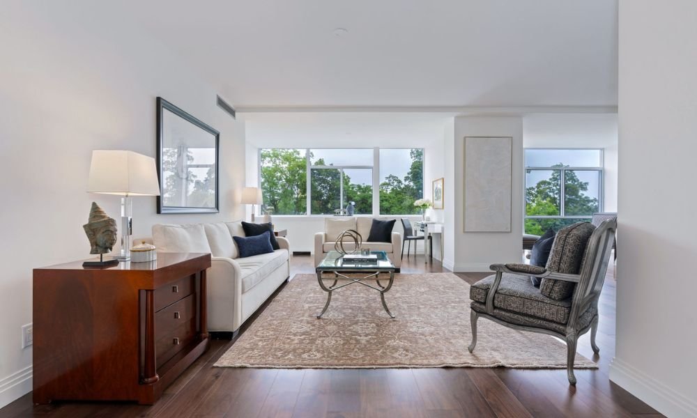 South Hill Real Estate Services Provided by Paul and Christian - Staged Living Room