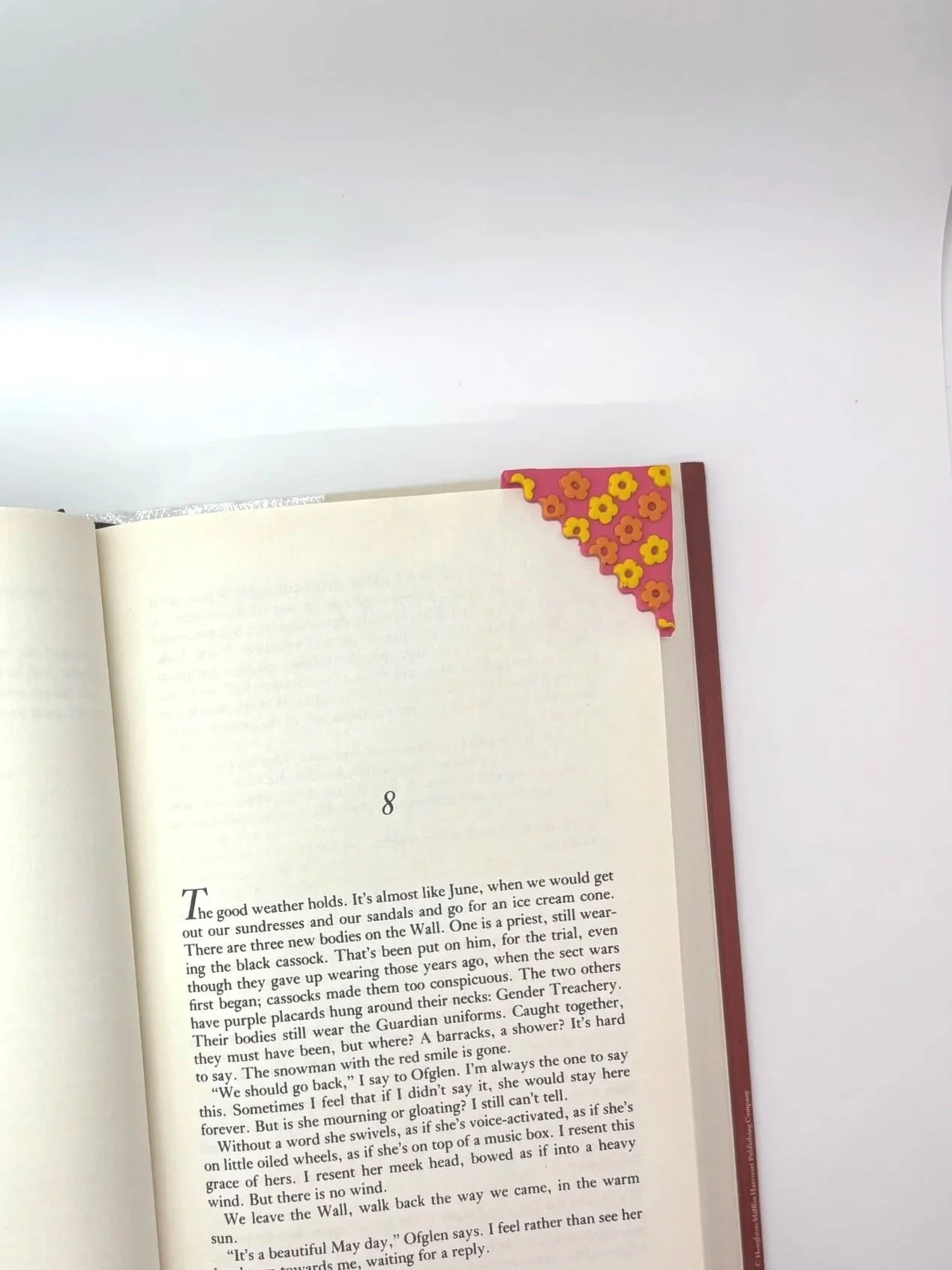 Pink Flower Bookmark