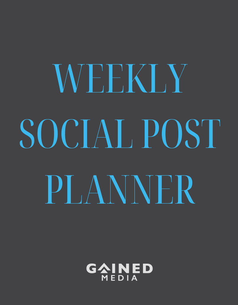 Weekly Social Posts Planner