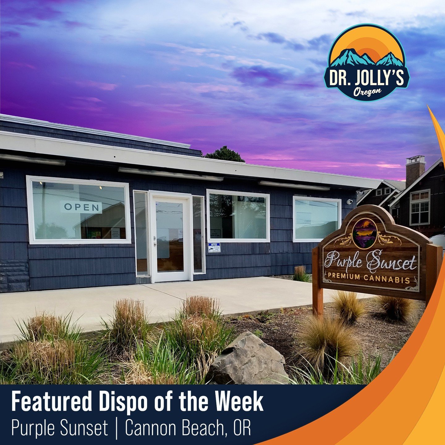 We're thrilled to introduce &quot;Purple Sunset&quot; as our dispensary of the week! @purplesunset_cannonbeach is nestled on the picturesque coast in Cannon Beach. This shop offers a comprehensive selection of Jolly's products alongside an array of t
