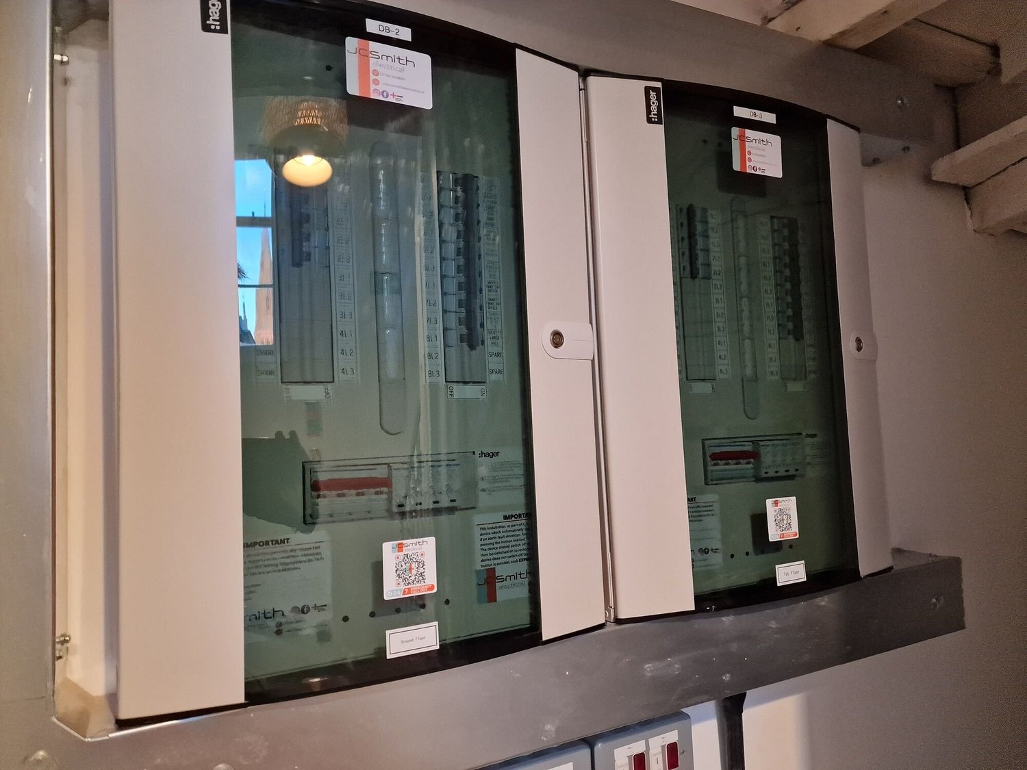 Commercial distribution boards with steel trunking, Leicester