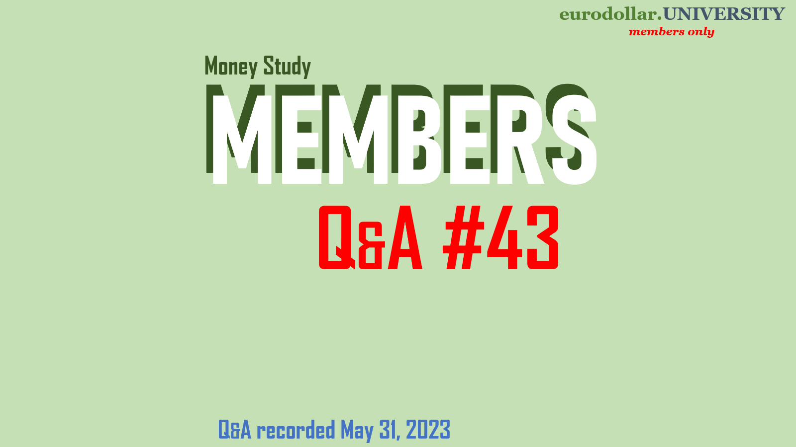 Q&A #43