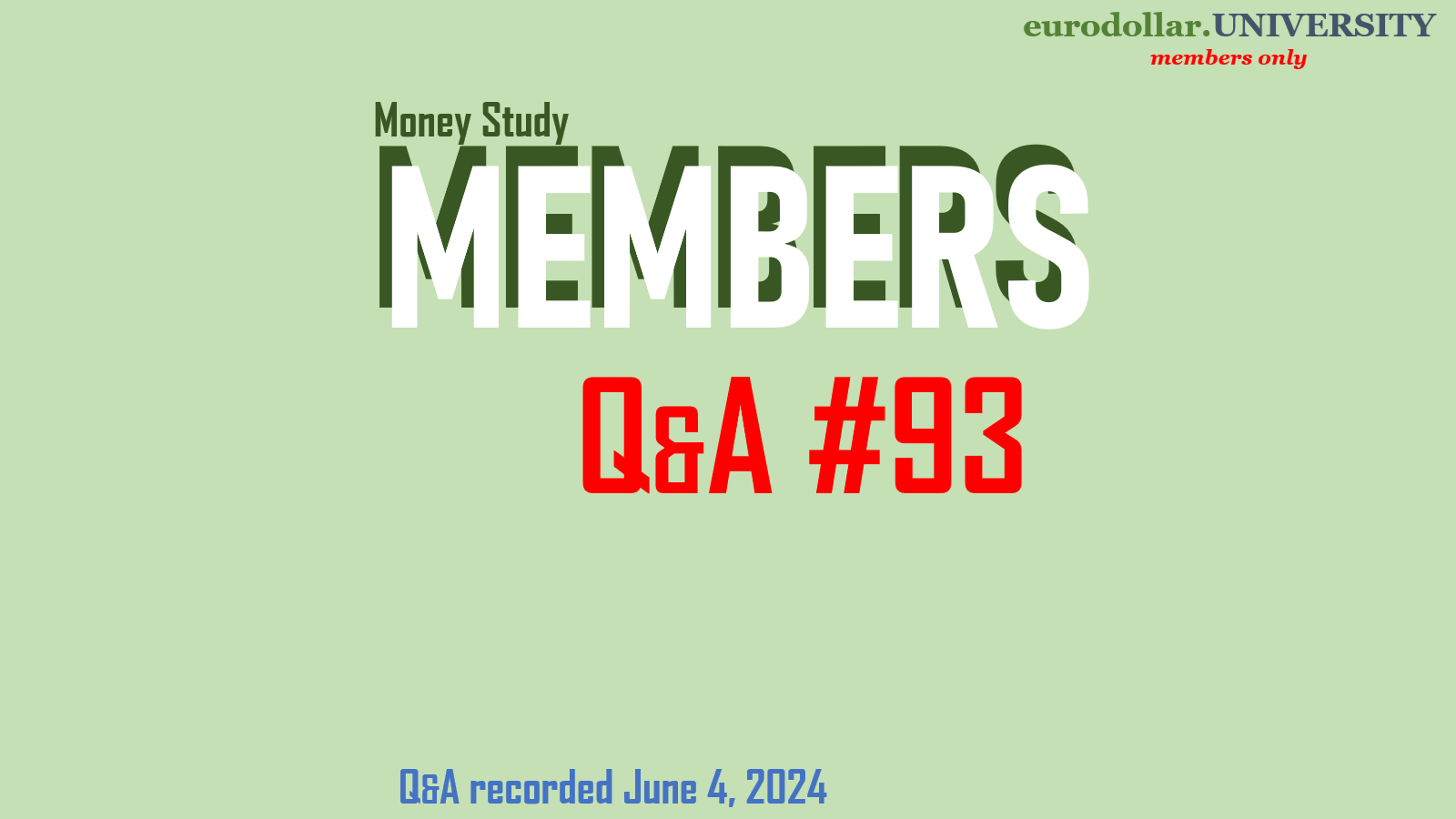 Q&A #93