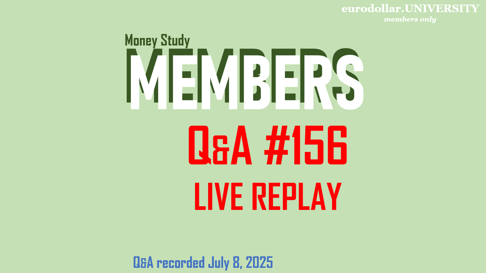 Q&A #156