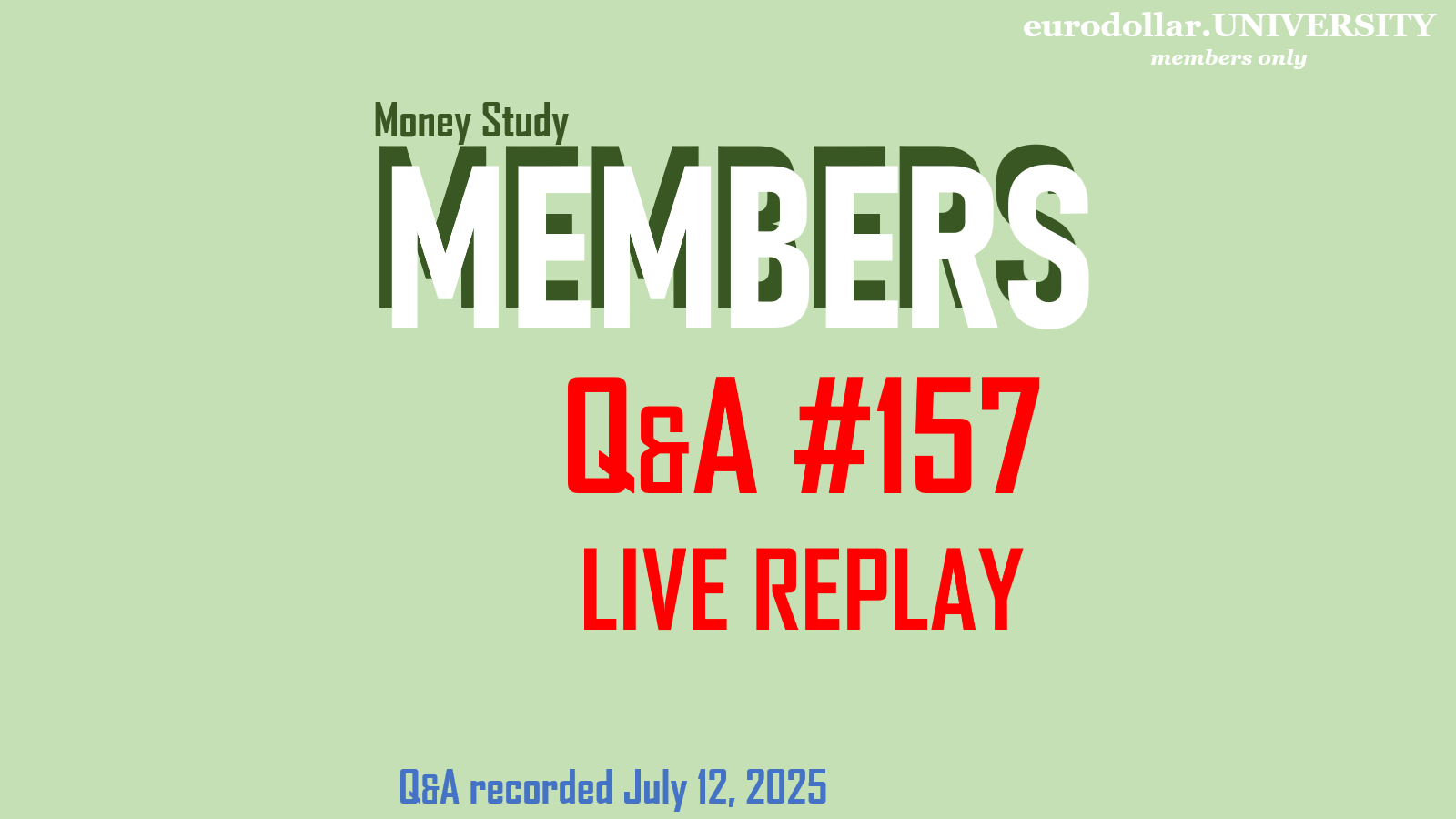 Q&A #157