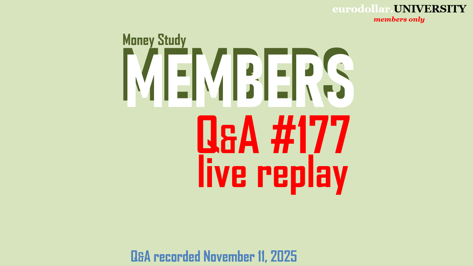 Q&amp;A #177