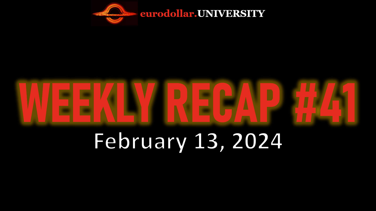 Weekly Recap #41