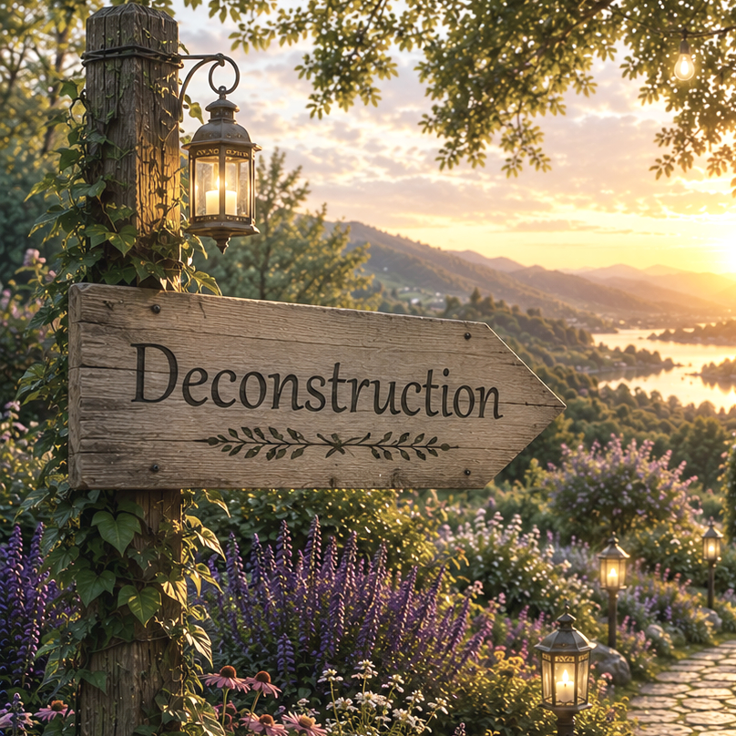 A sign for deconstruction of political, religious, or identity