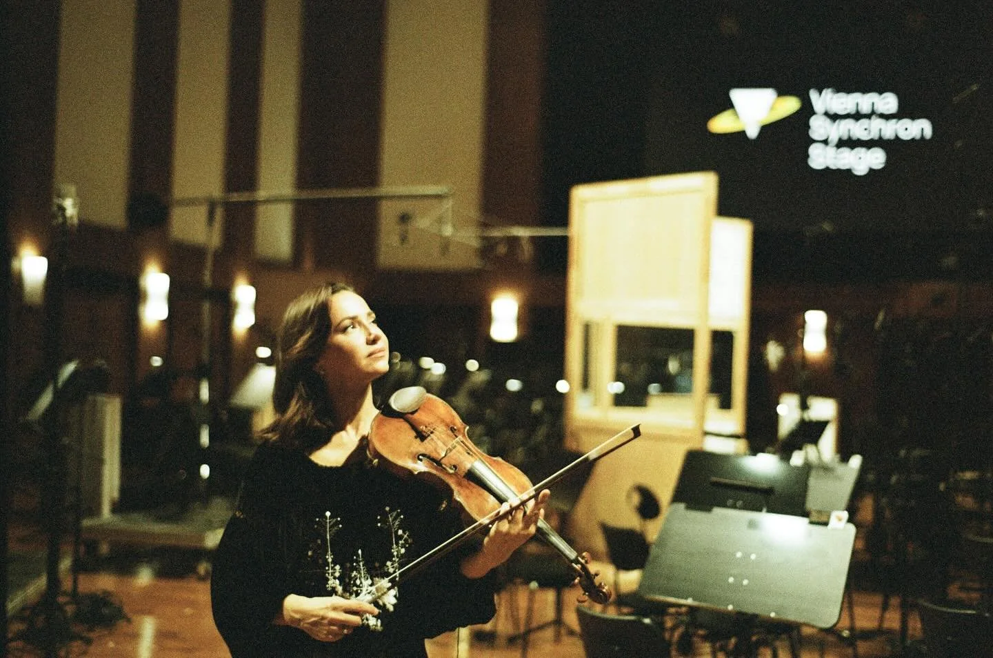 A solo violin session in the main recording hall of @synchronstage in Vienna captured on film. 
Video coming soon.