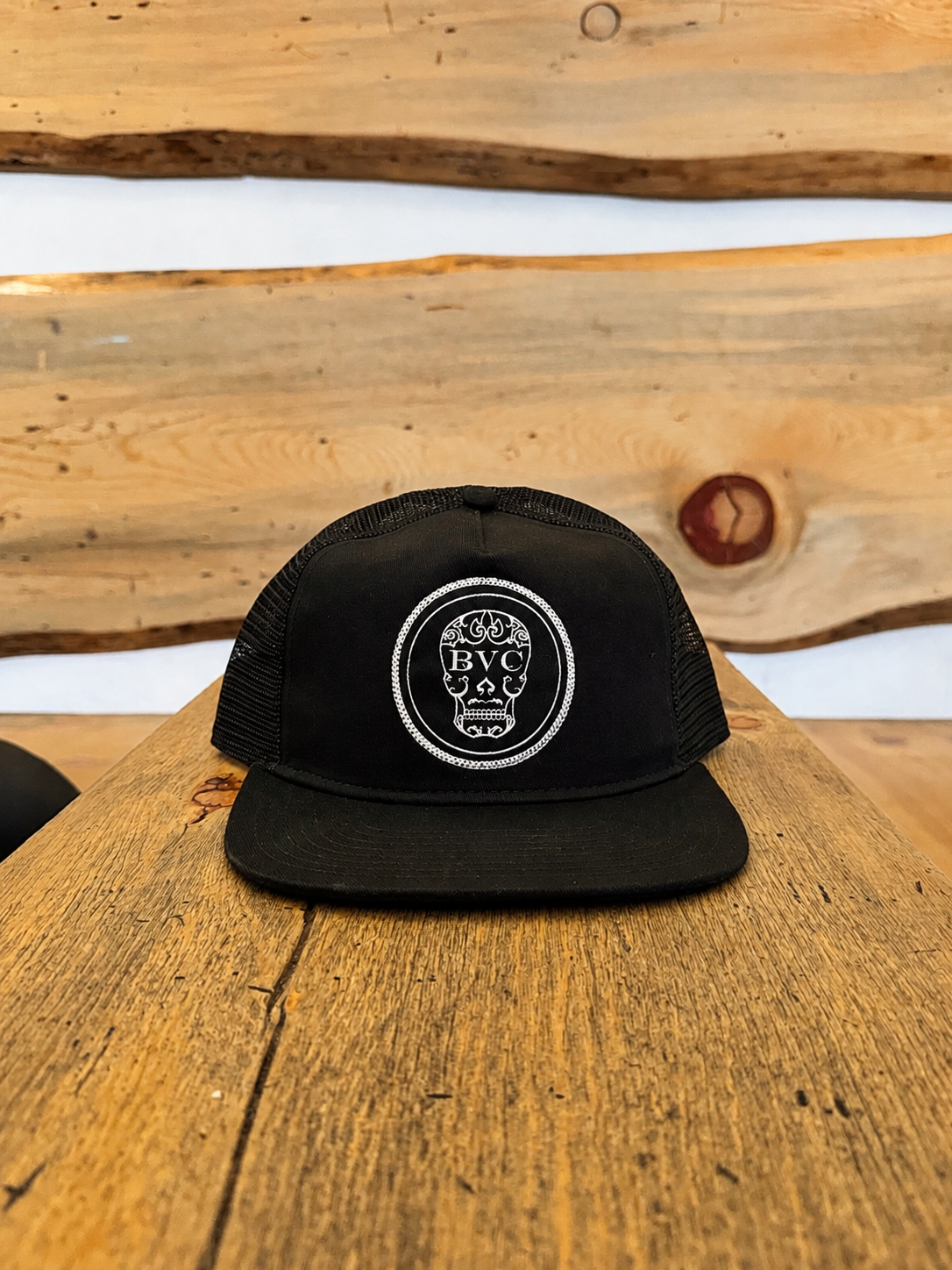 Black BVC Trucker Hat