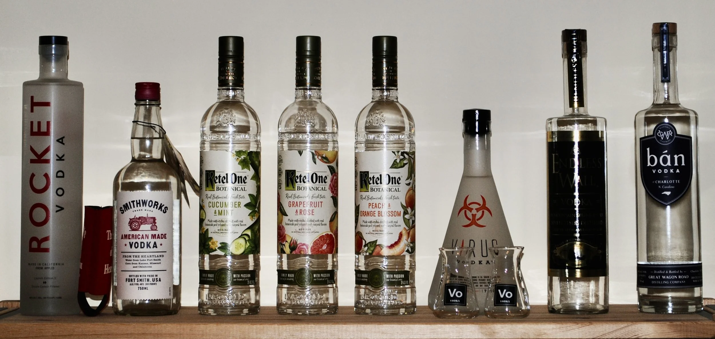 Rocket, 
Smithworks, 
Ketel One – cucumber & mint, 
Ketel One – grapefruit & rose, 
Ketel One – peach & orange blossom, 
Virus, 
Endless Wall,
Ban 