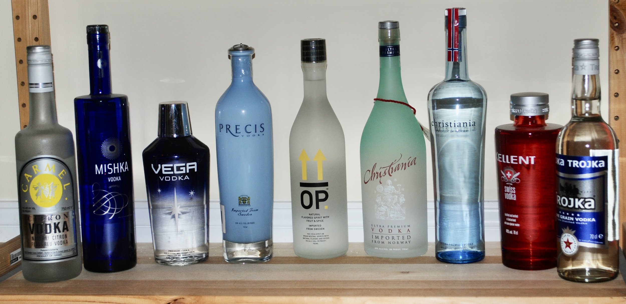 Carmel – citron, 
Mishka, 
Vega, 
Precis, 
OP, 
Christiania, 
Christiana, 
Xcellent, 
Trojka 