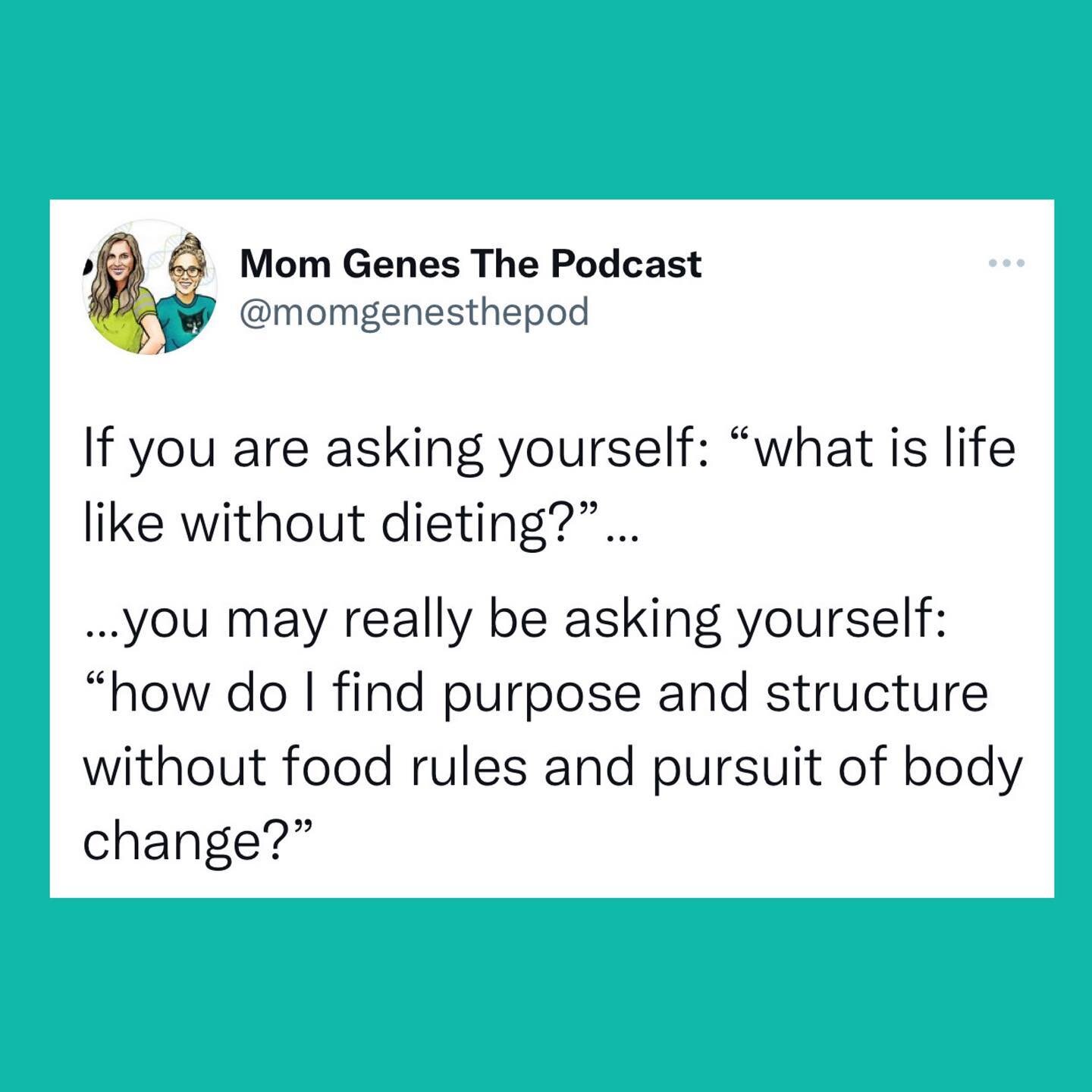 Chronic dieting can serve many psychological purposes, including as a coping skill for emotional distress or a distraction from underlying issues you are avoiding. If we have a lived a life of trying fad diets and finding community connections in die