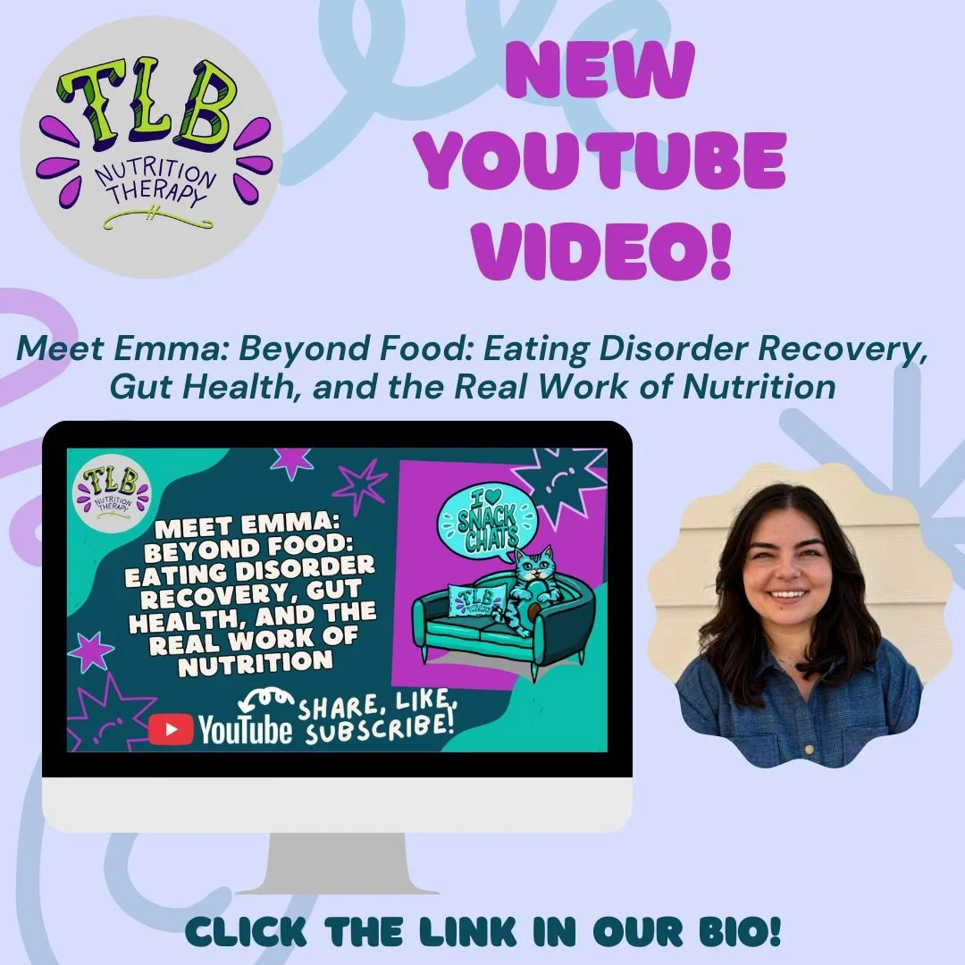 In this episode, we sit down with Emma to talk about her path to TLB Nutrition Therapy and the populations she loves working with. We dive into how nutrition counseling goes far beyond food&mdash;covering eating disorder recovery, gut health, nervous