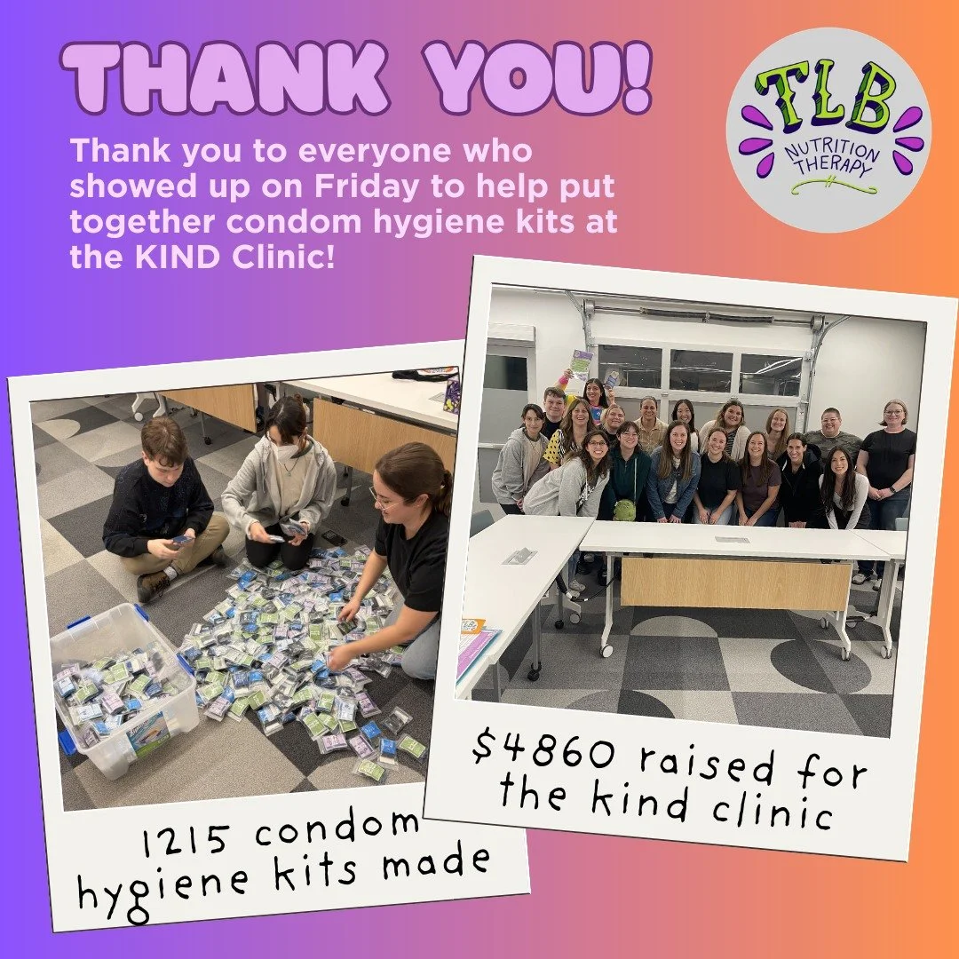 Our team at TLB Nutrition Therapy recently hosted a volunteer event at the KIND Clinic, and we&rsquo;re still feeling so grateful. Alongside community members, we put together 1,215 condom hygiene kits and helped raise $4,860 in government funding to
